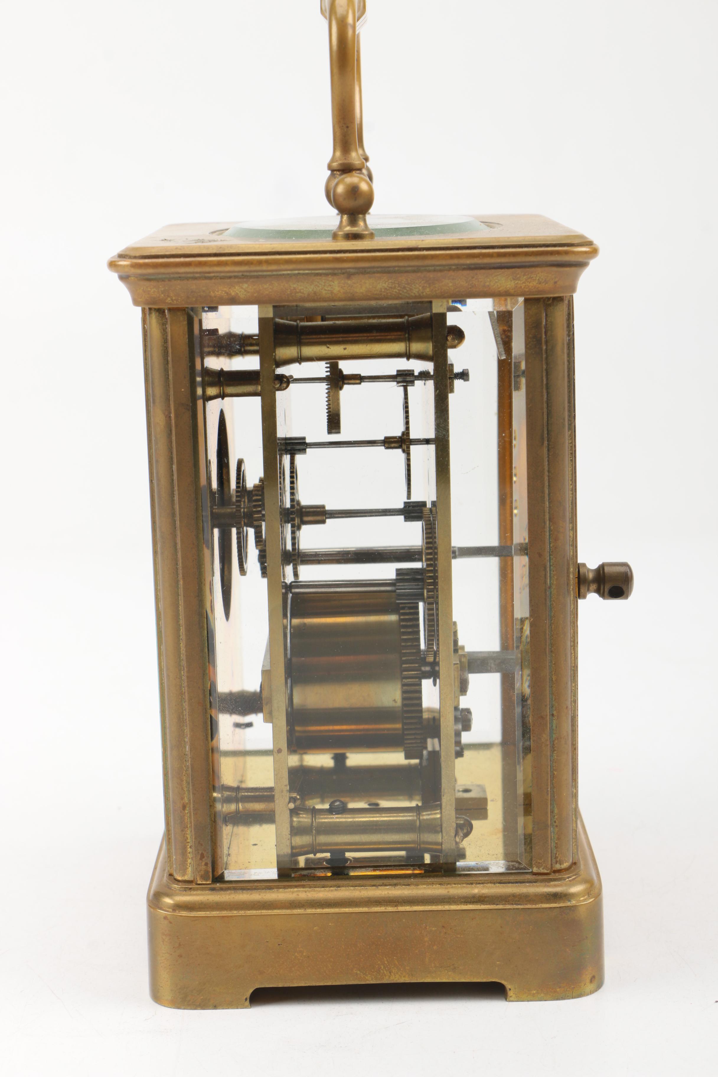 Glass and Metal Carriage Clock