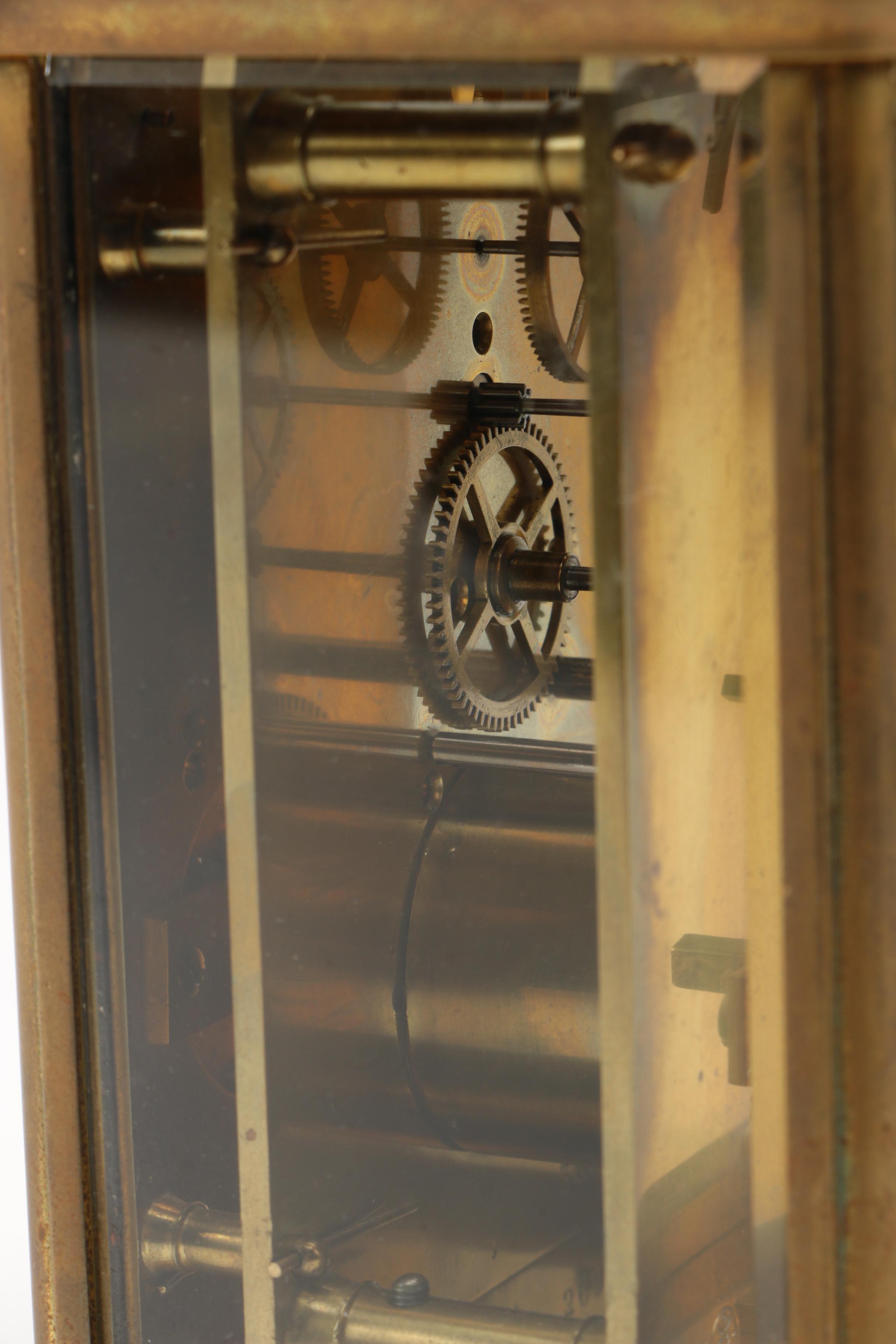 Glass and Metal Carriage Clock