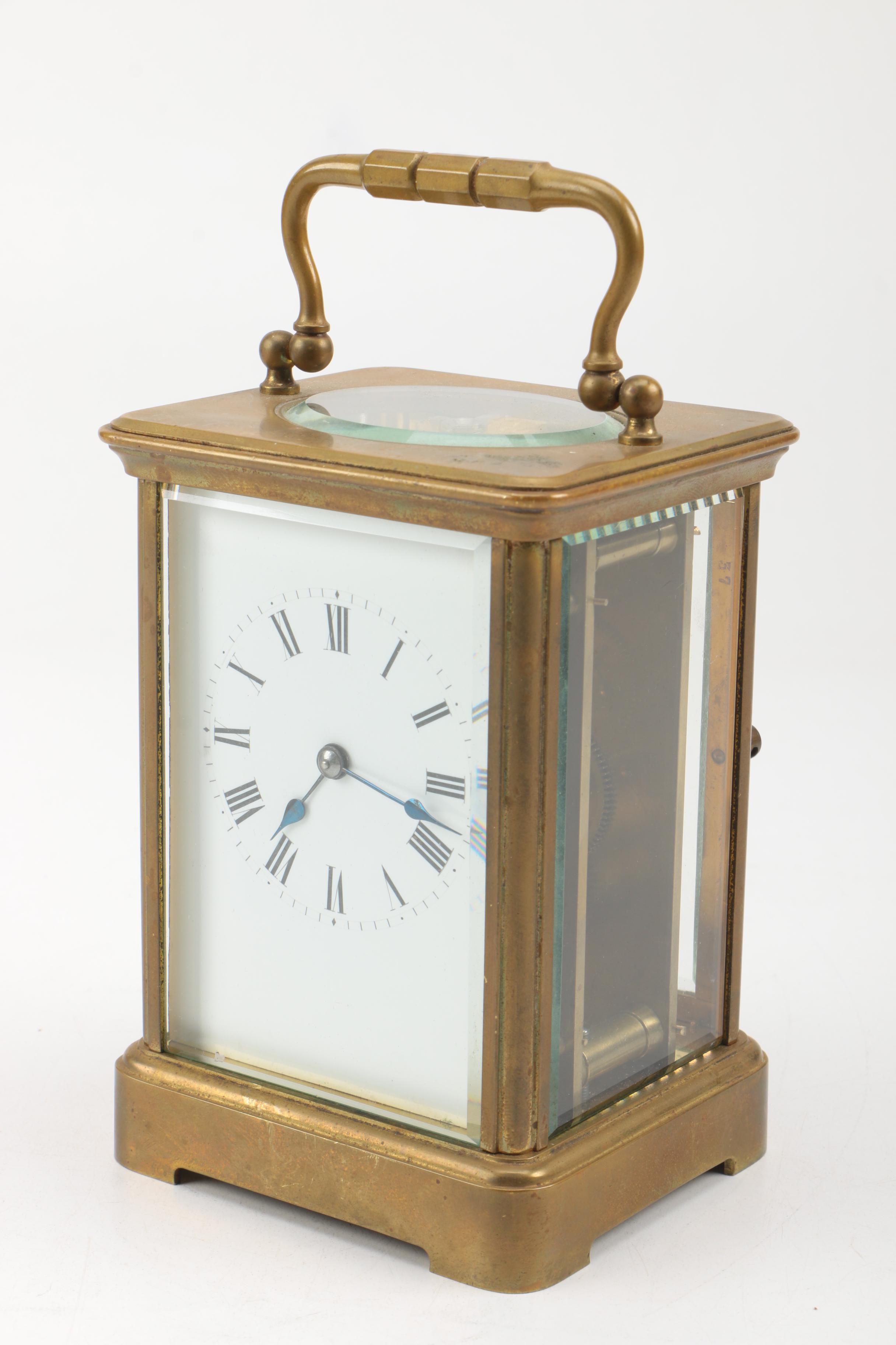 Glass and Metal Carriage Clock