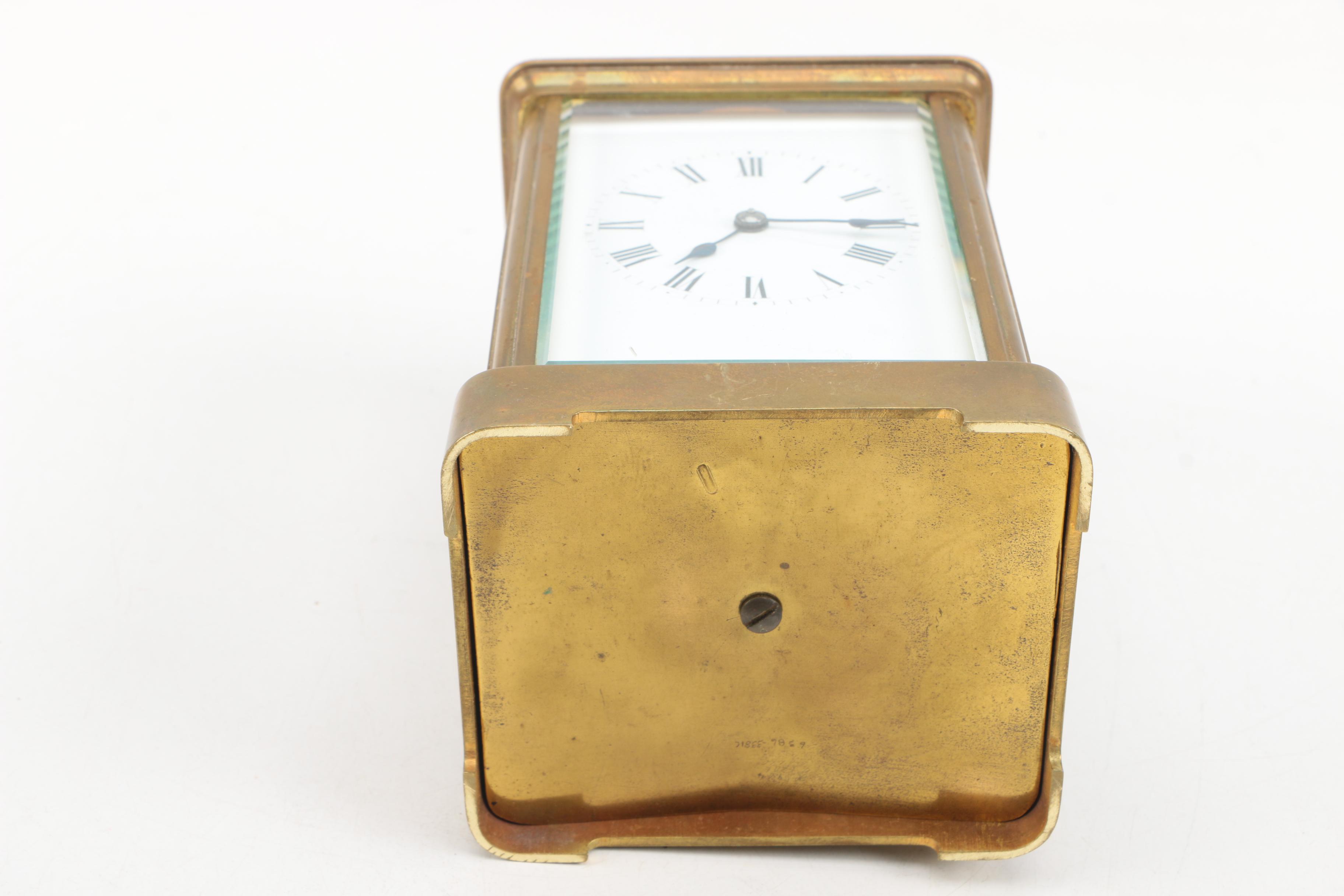 Glass and Metal Carriage Clock