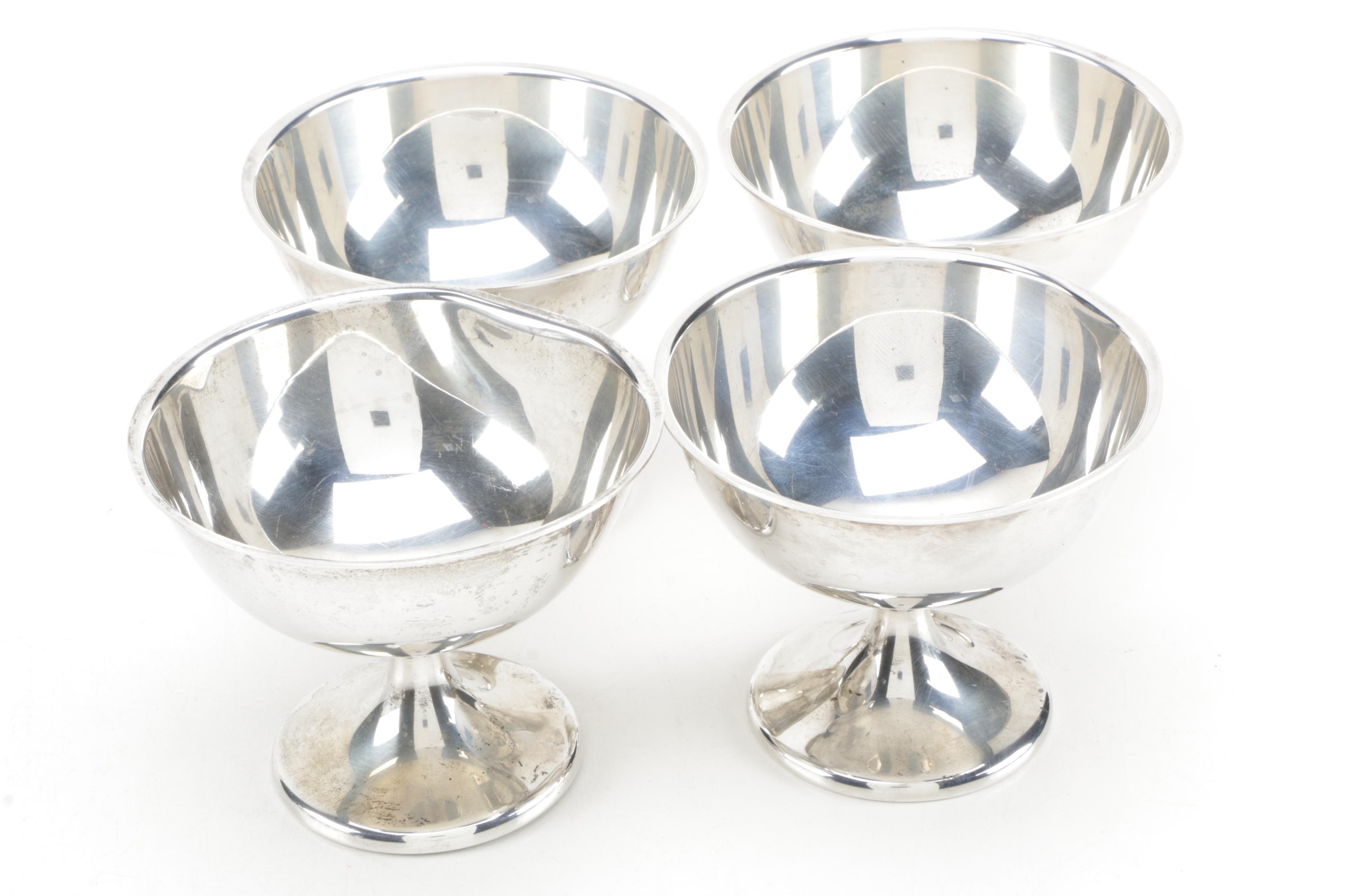 Set of Wallace Sterling Silver Dessert Cups