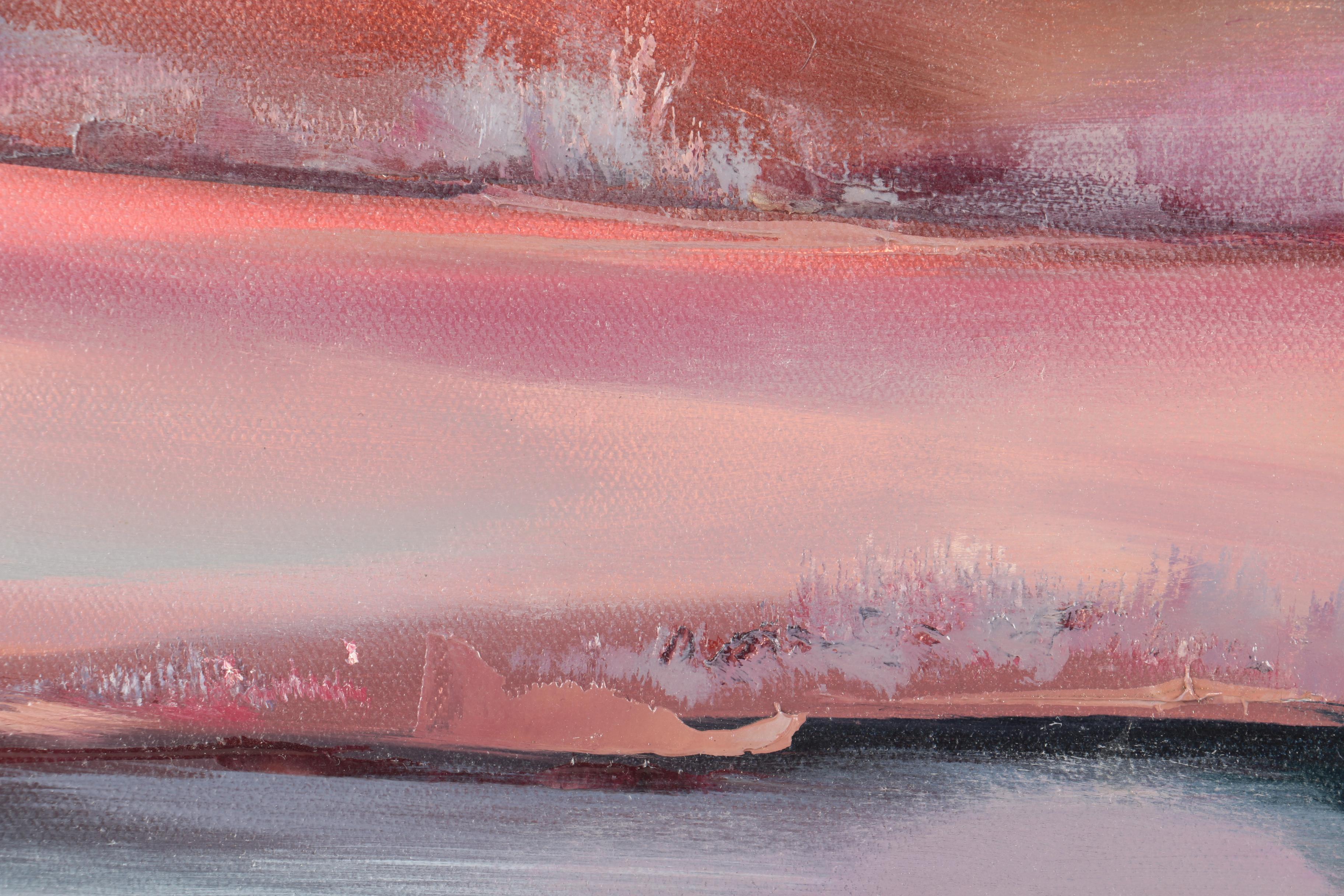 Oil Painting on Canvas Diptych of Seashore