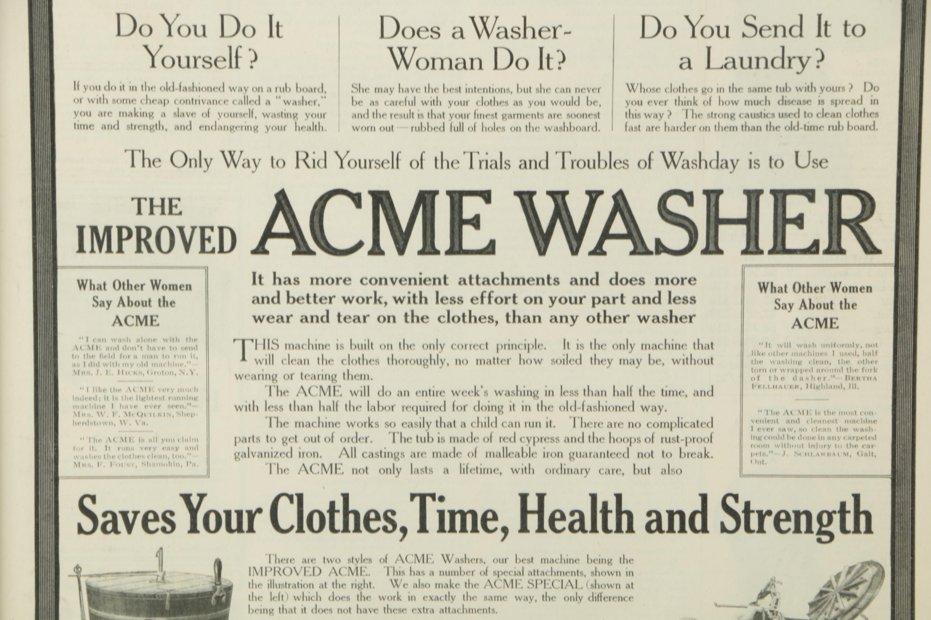 Collection of Reproduction Vintage Advertisements