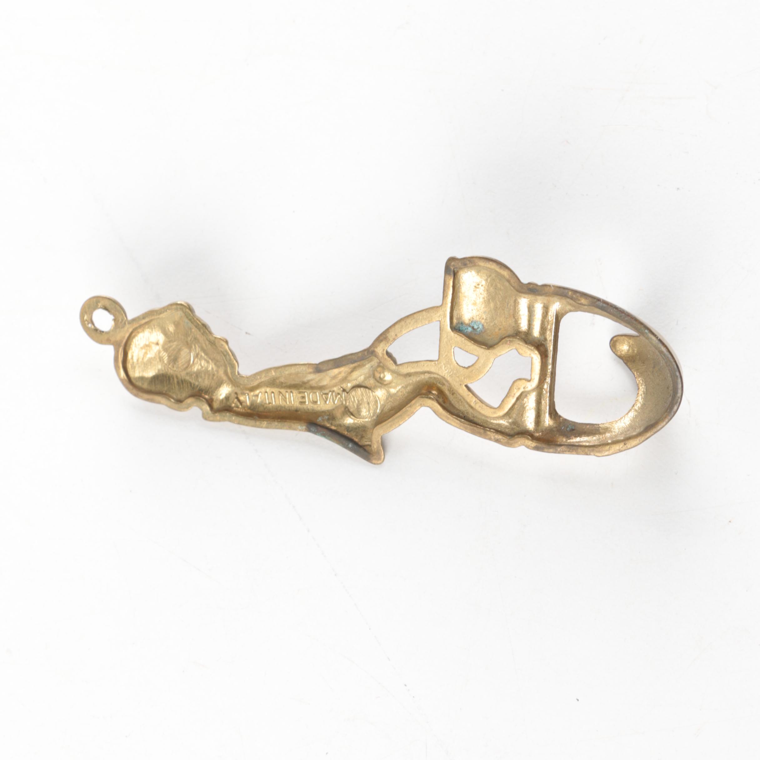 Italian Brass Figural Wall Hook