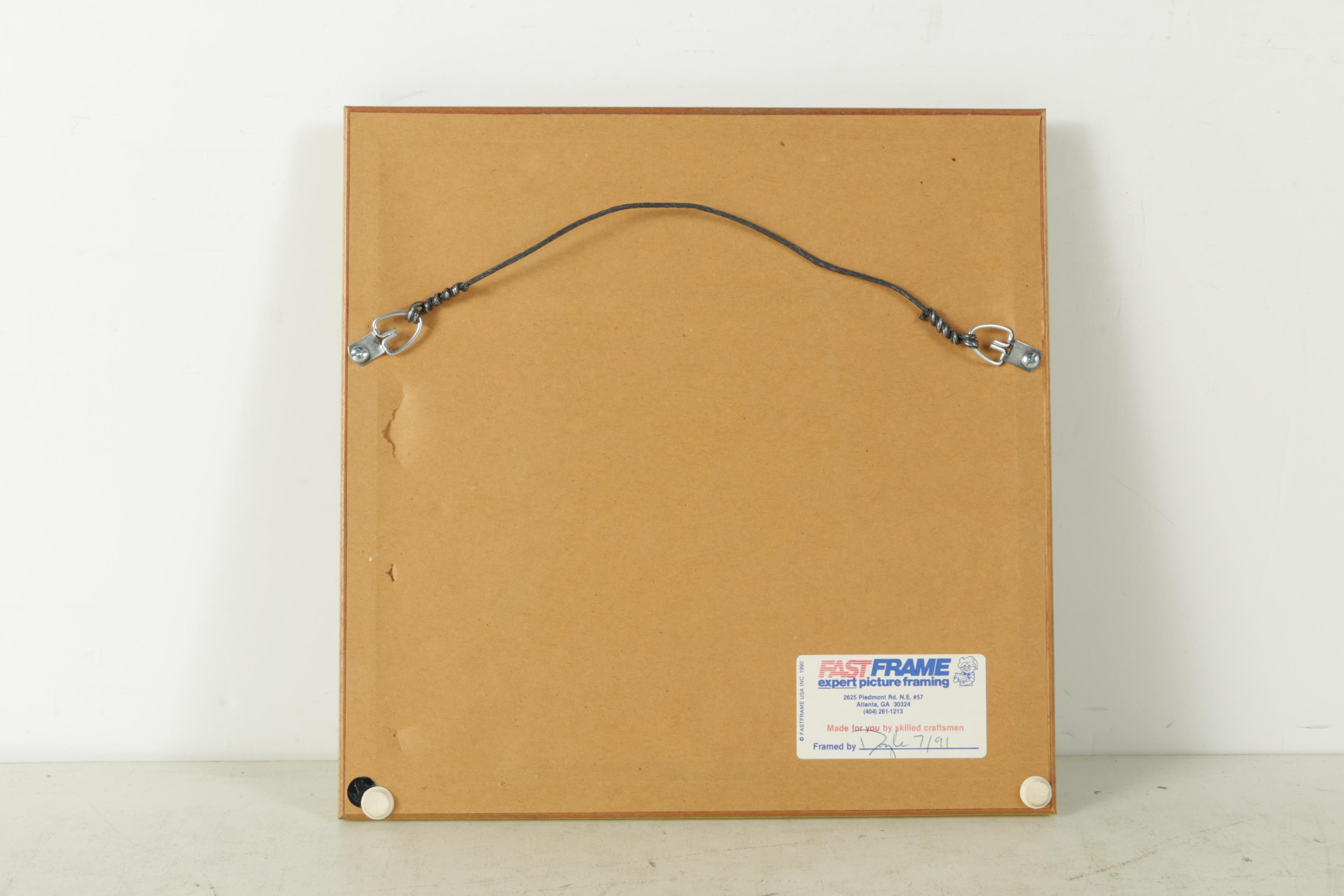 Emi Watercolor and Gouache Painting on Paper of Yellow Flowers