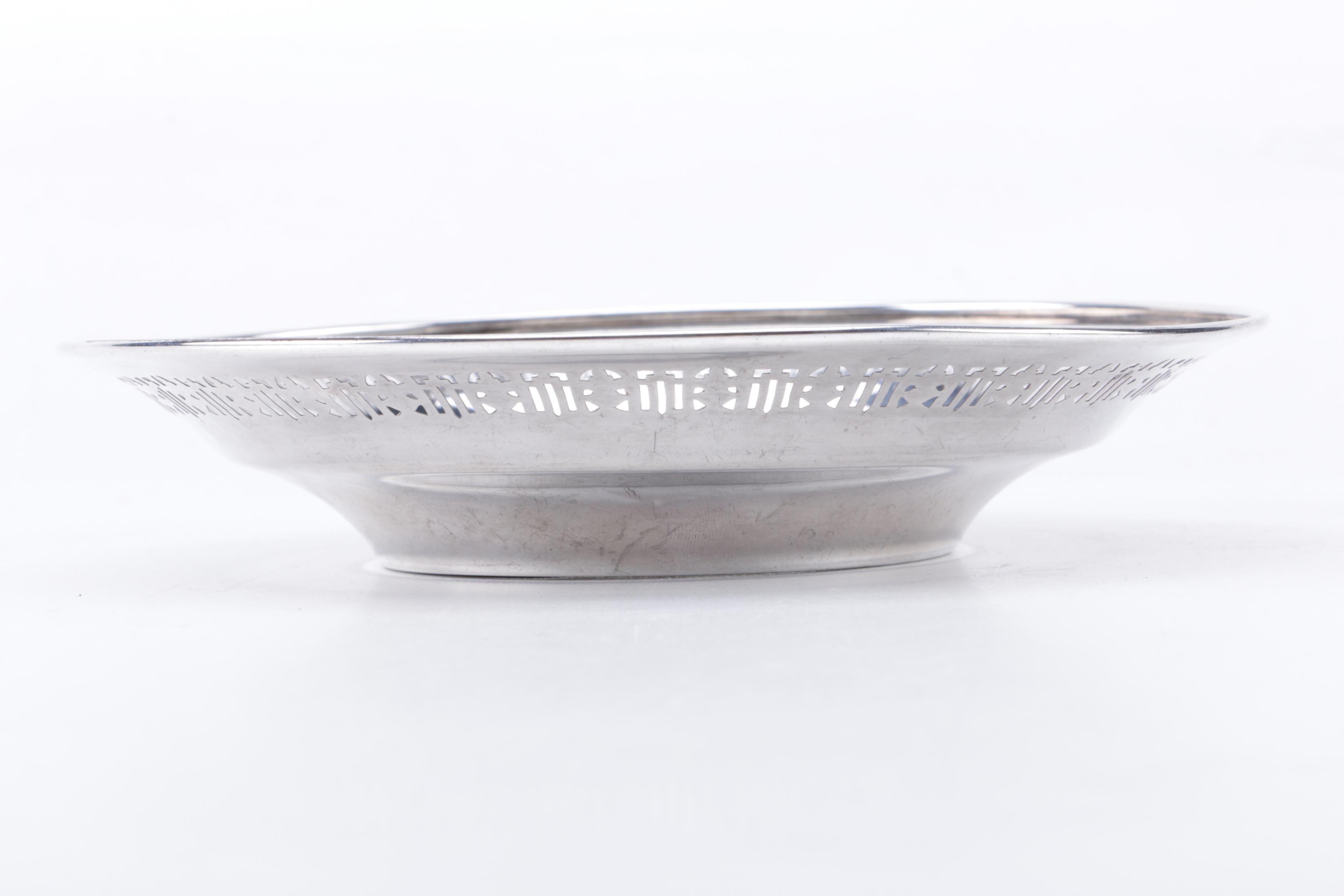 Manchester Silver Co. Pierced Sterling Silver Bon Bon Bowl