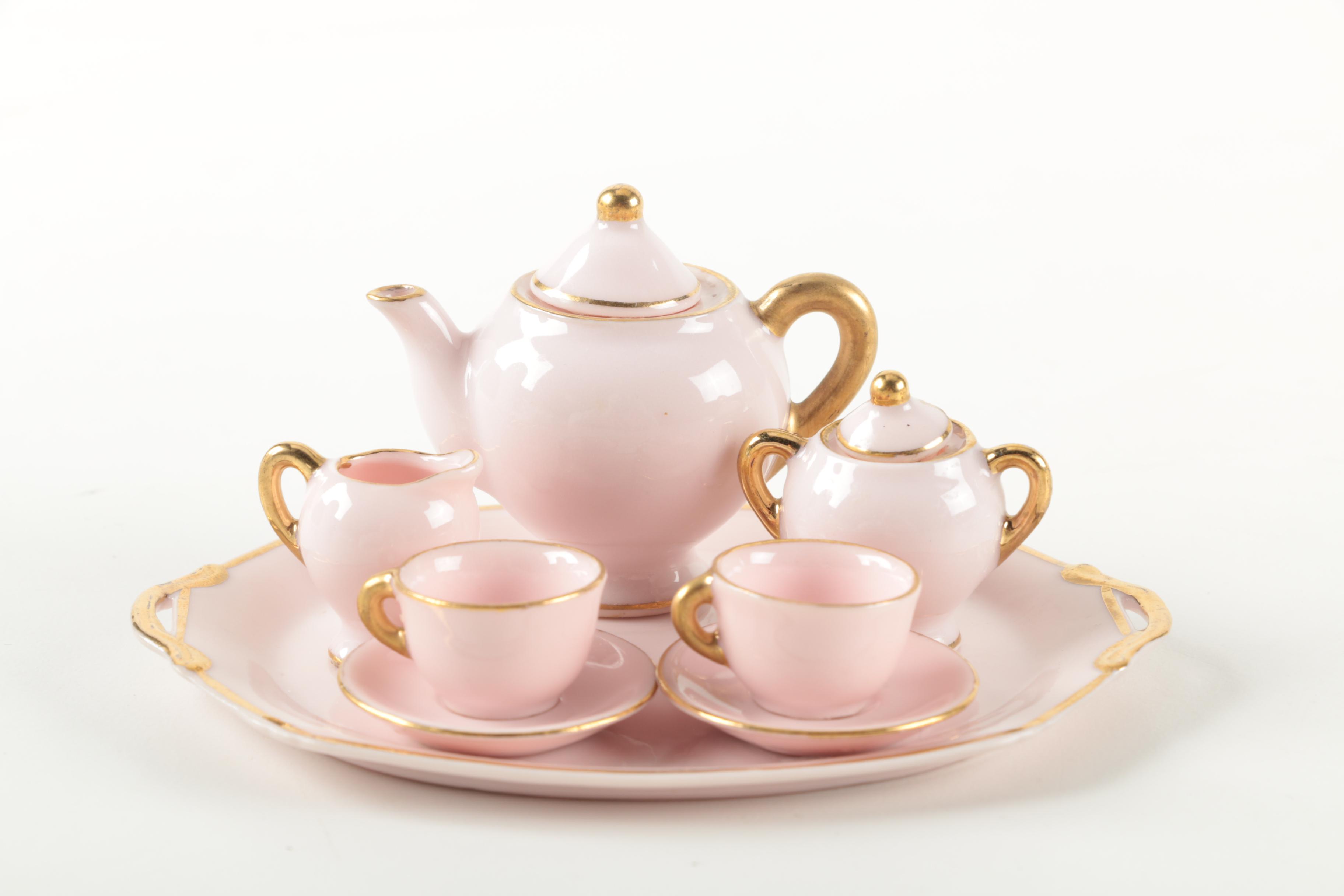 Three Miniature Occupied Japan China Tea Sets