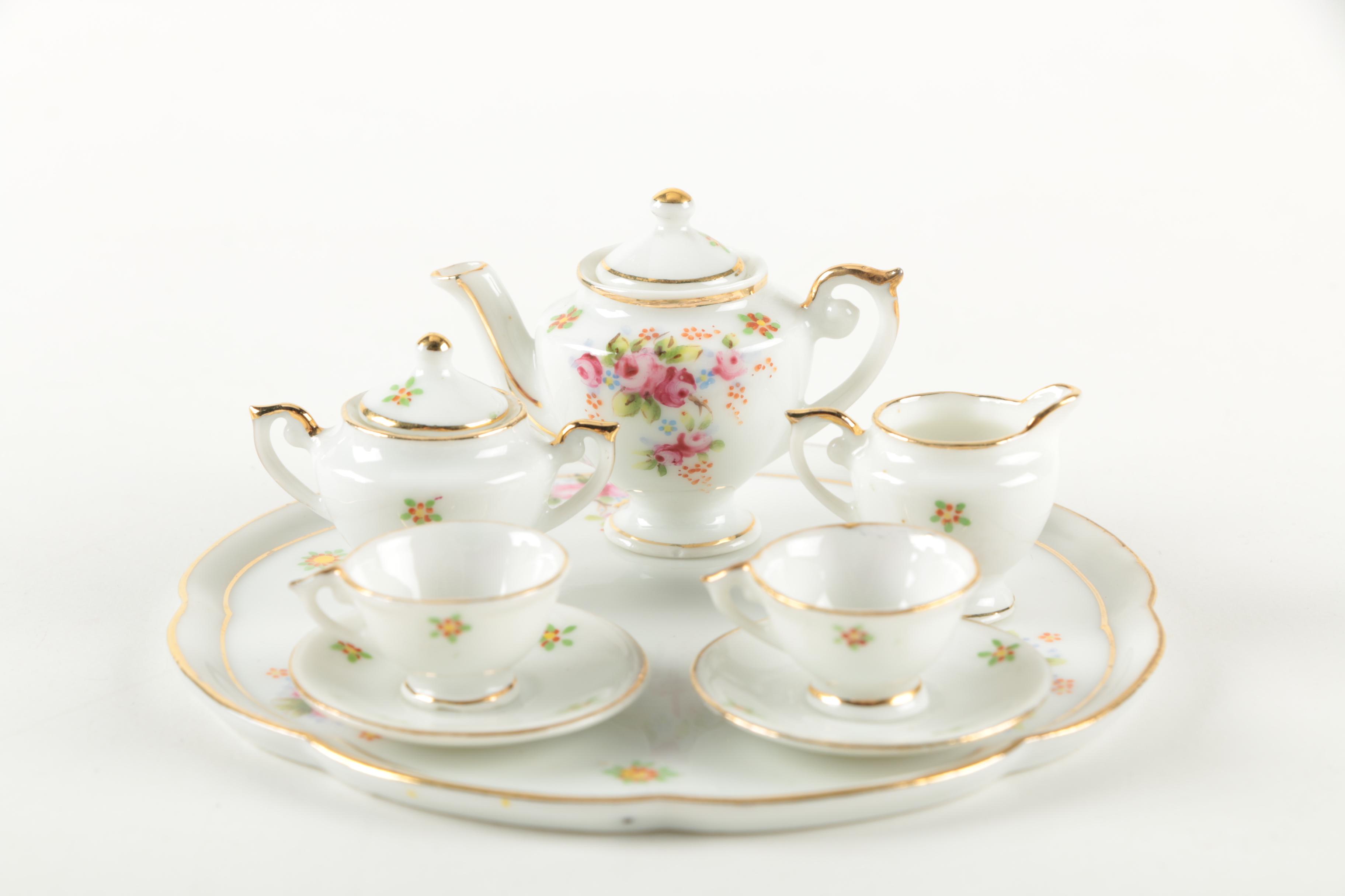 Three Miniature Occupied Japan China Tea Sets