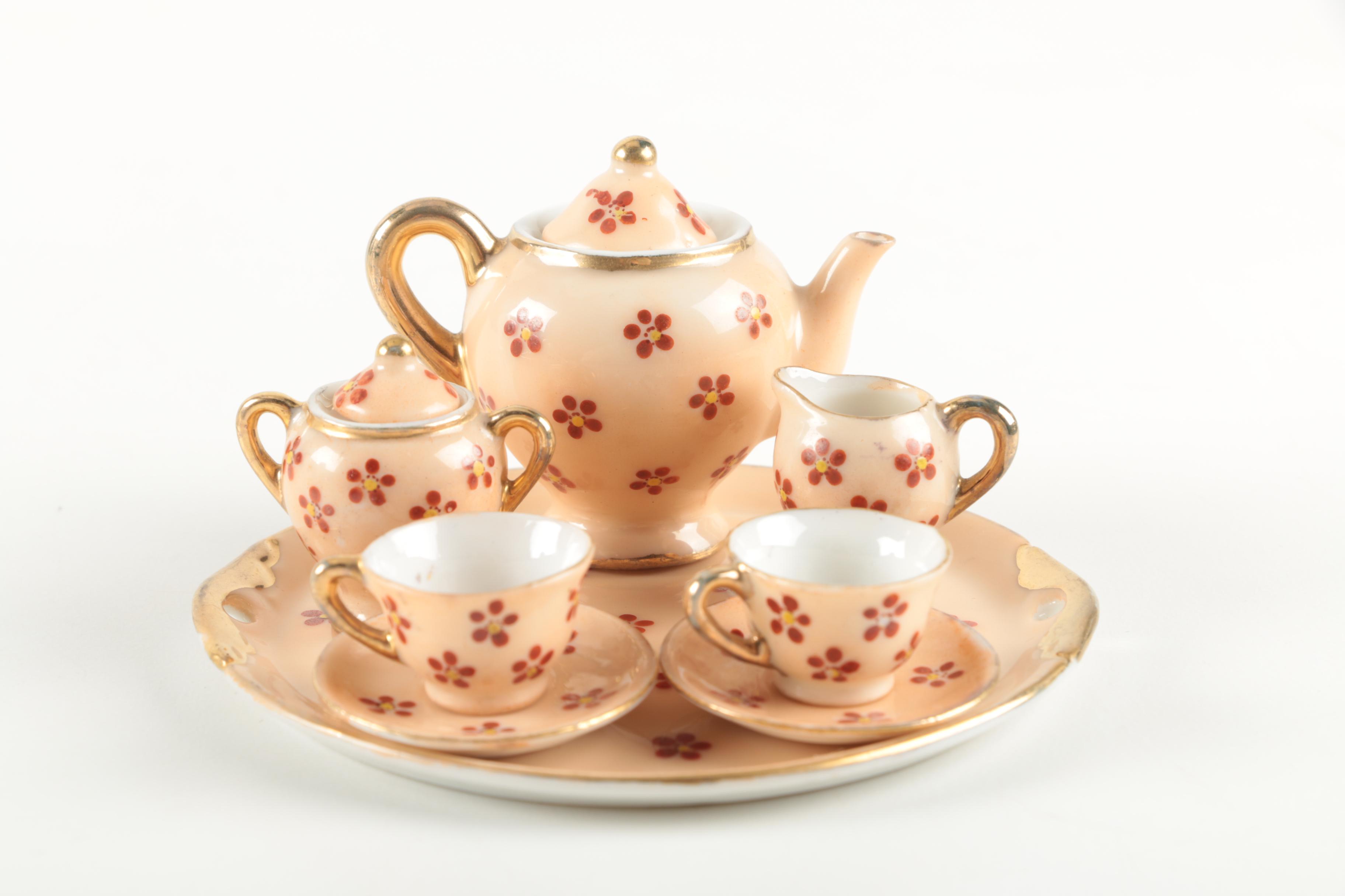 Three Miniature Occupied Japan China Tea Sets