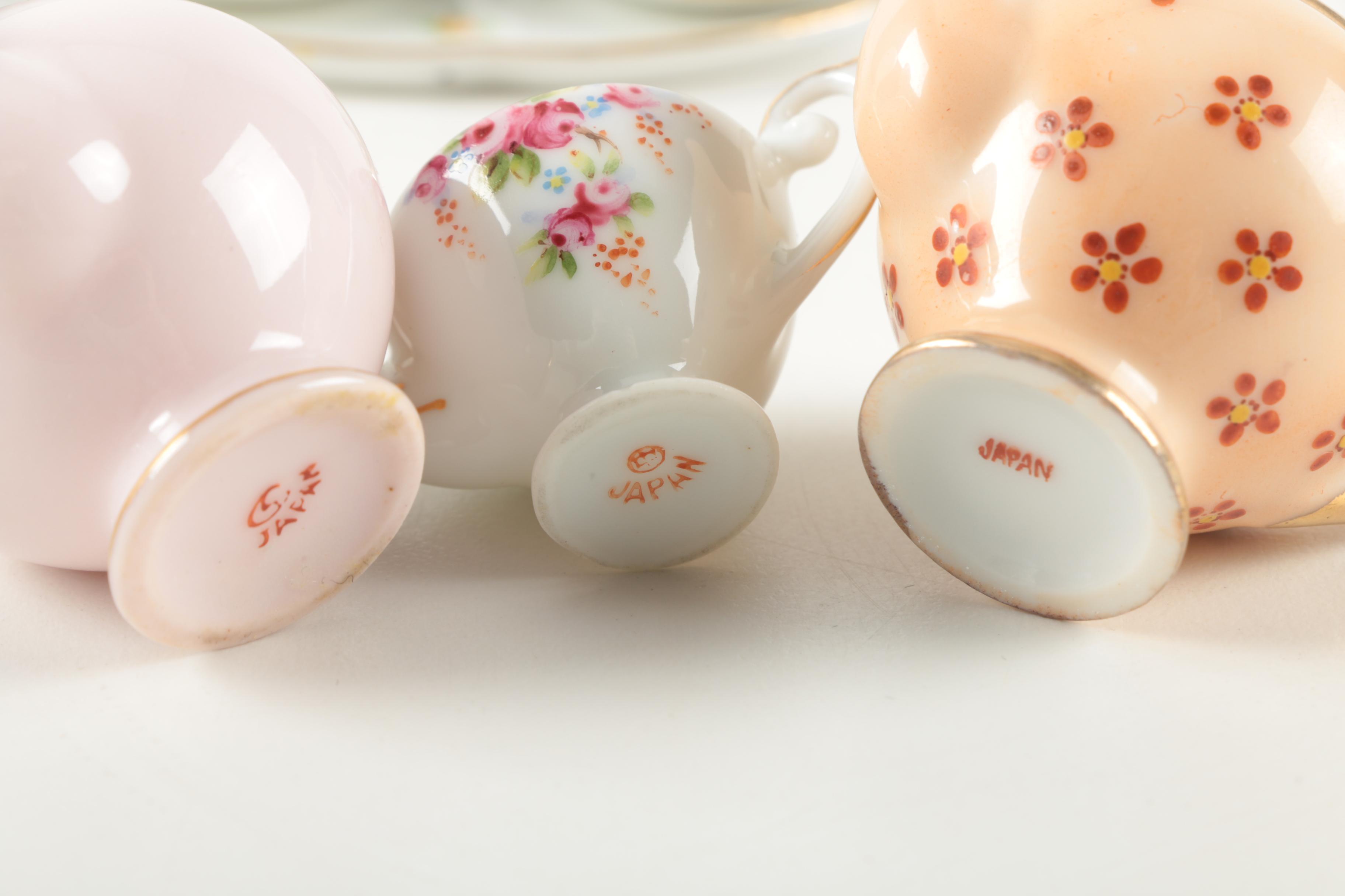 Three Miniature Occupied Japan China Tea Sets
