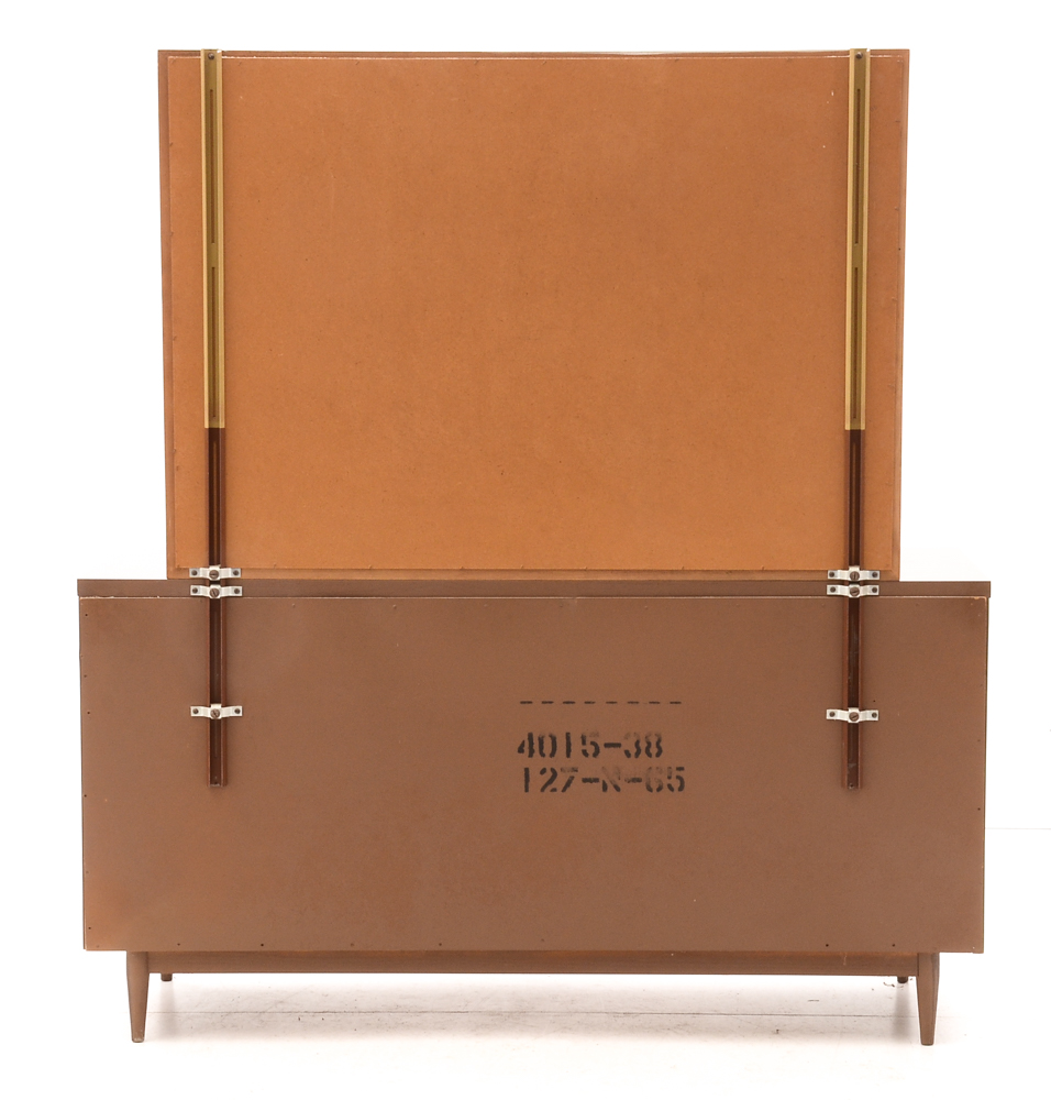 Mid Century Modern Chest of Drawers with Mirror