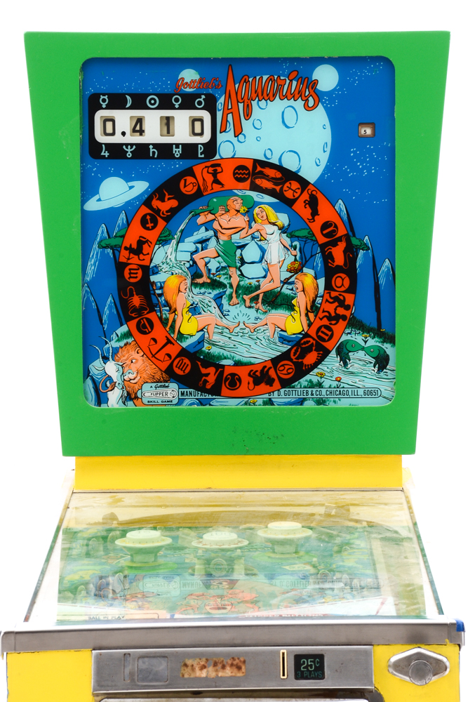 1970 Gottlieb "Aquarius" Zodiac Theme Pinball Machine