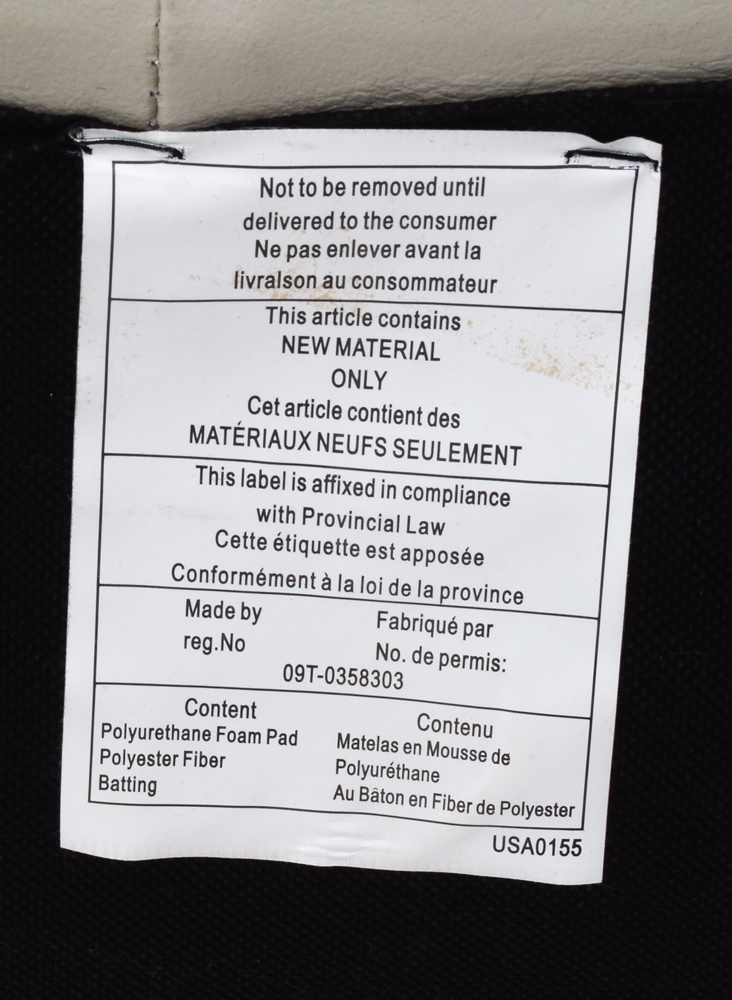 White Leather Turntable Armchair with Ottoman