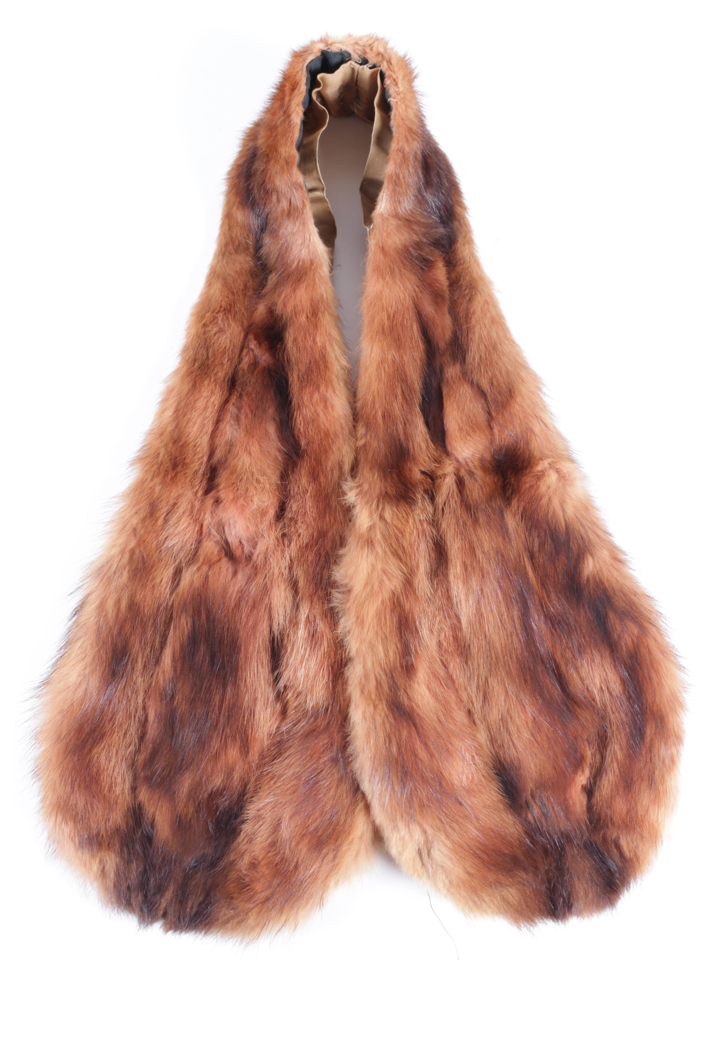 Pair of Mink Pelt Stoles and Collar