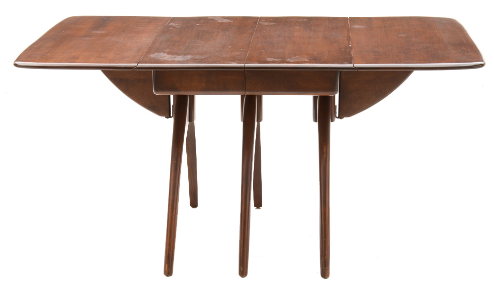 Mid Century Modern Drop Leaf Table with Chairs