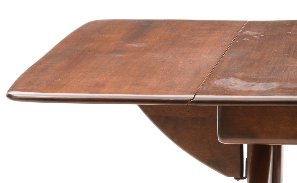 Mid Century Modern Drop Leaf Table with Chairs