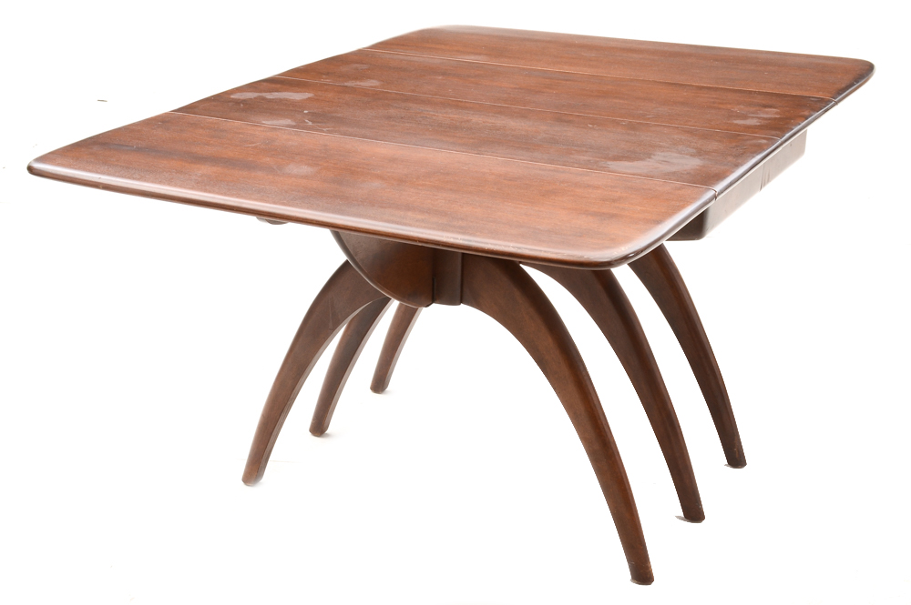 Mid Century Modern Drop Leaf Table with Chairs