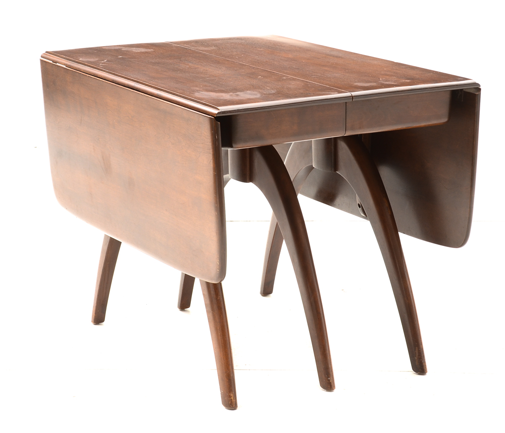 Mid Century Modern Drop Leaf Table with Chairs