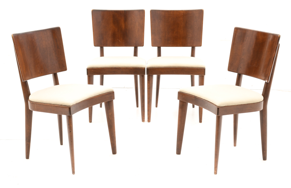 Mid Century Modern Drop Leaf Table with Chairs