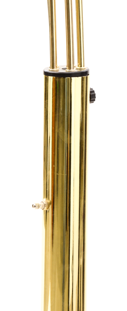 Mid Century Modern Five Arm Arc Brass Floor Lamp