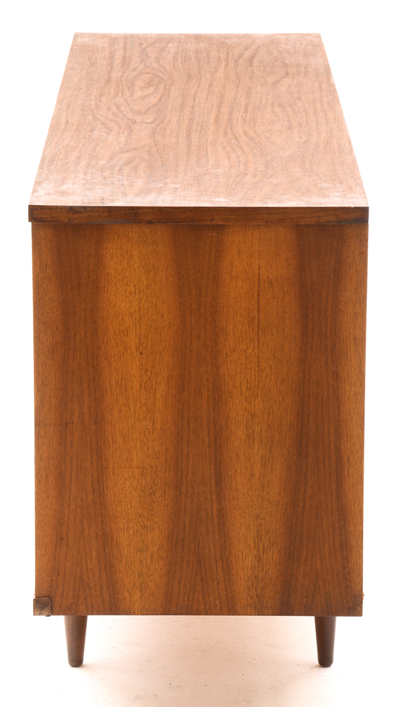 Mid Century Modern Walnut Dresser With Mirror