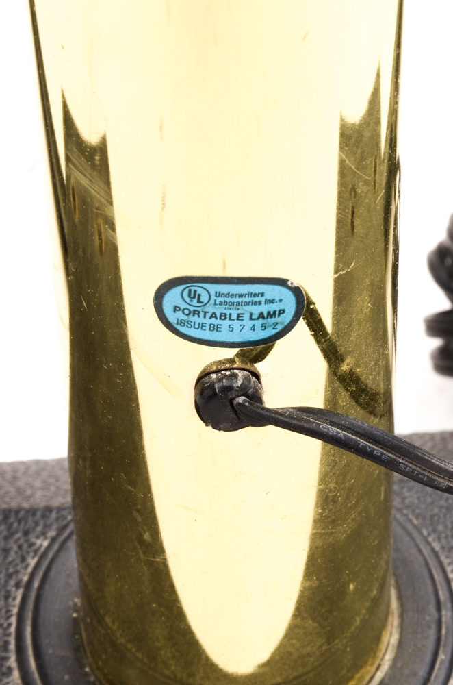 Mid Century Modern Five Arm Arc Brass Floor Lamp