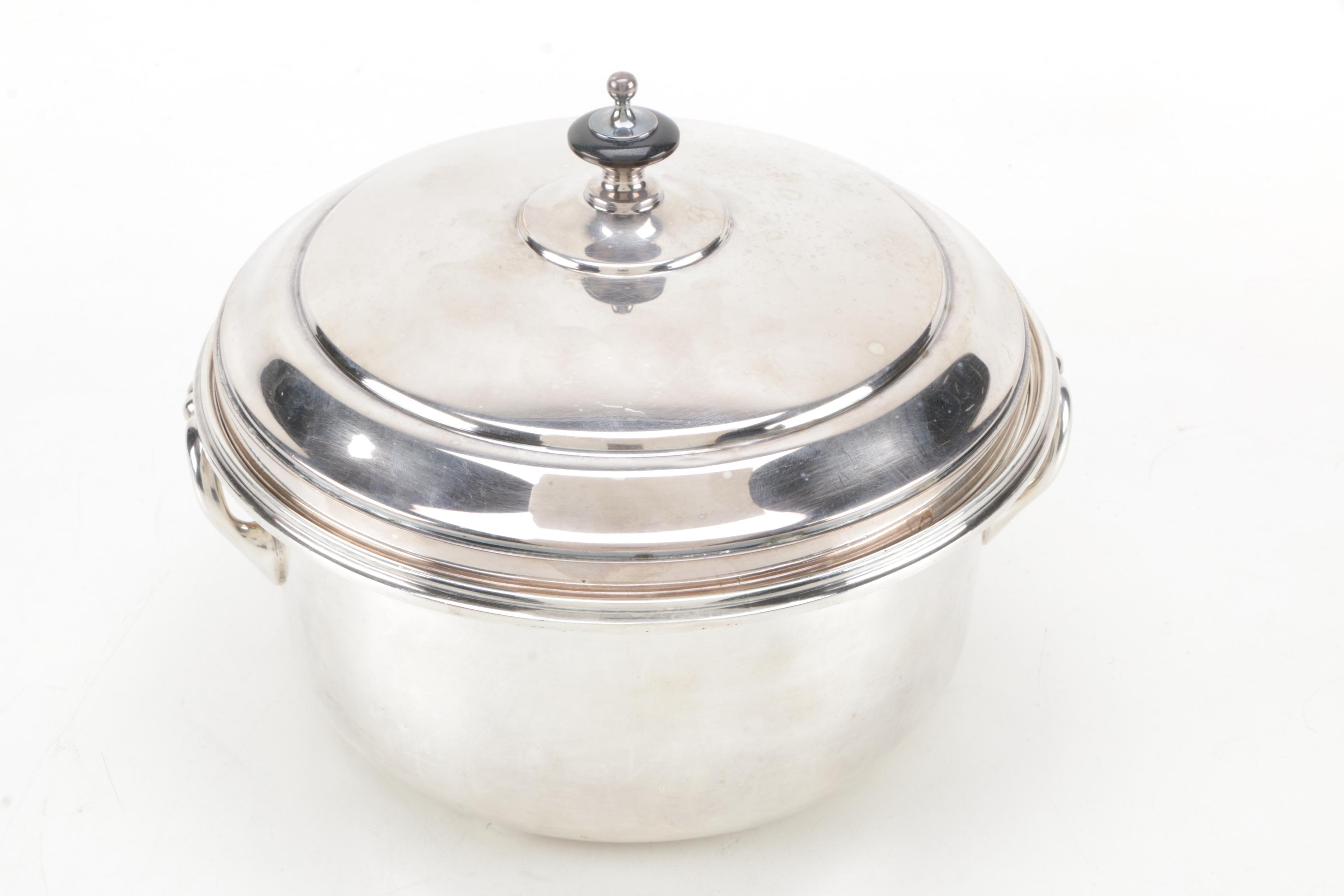 William Hutton & Sons Silver Plate Cook Pot and More