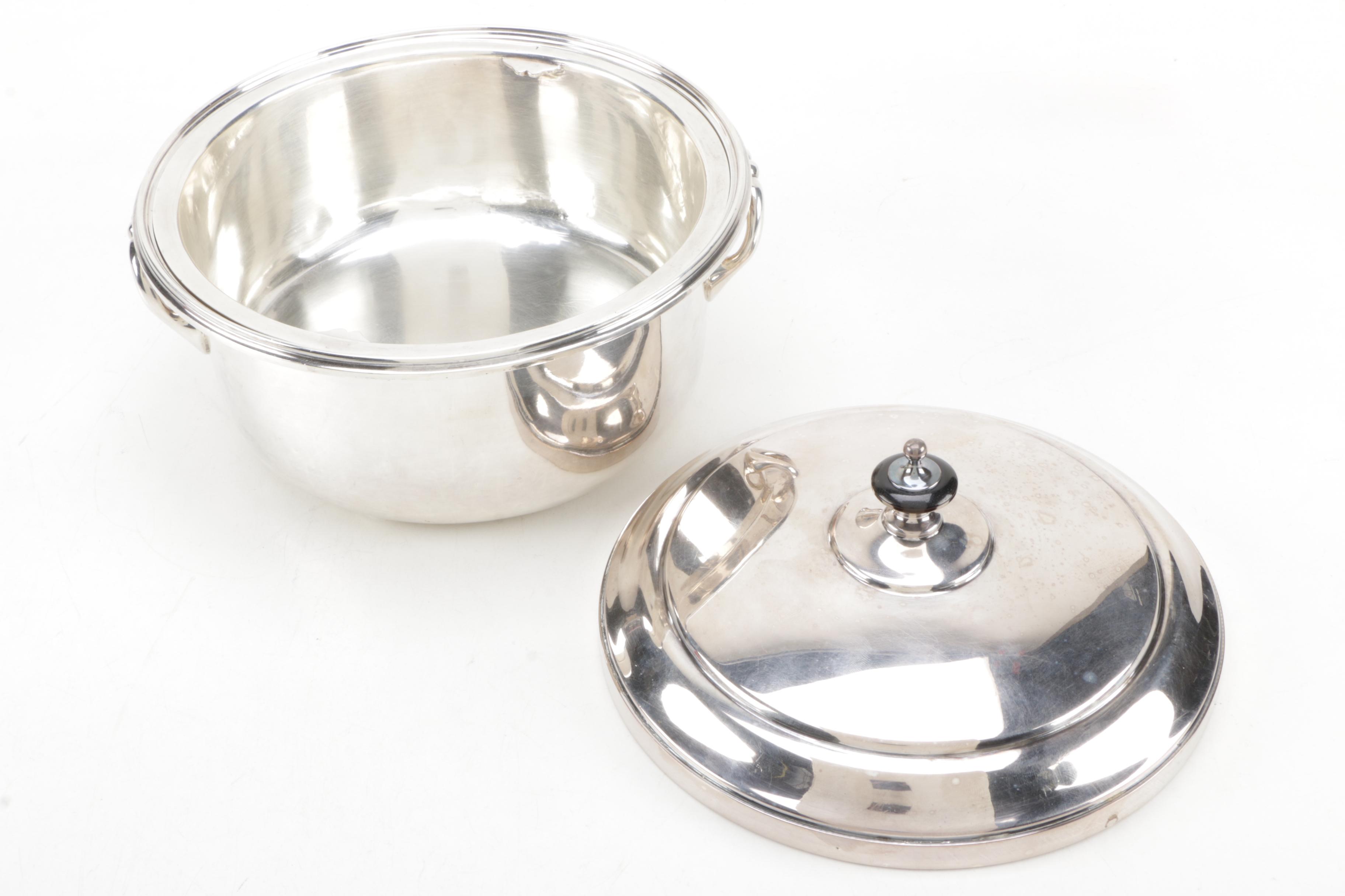 William Hutton & Sons Silver Plate Cook Pot and More