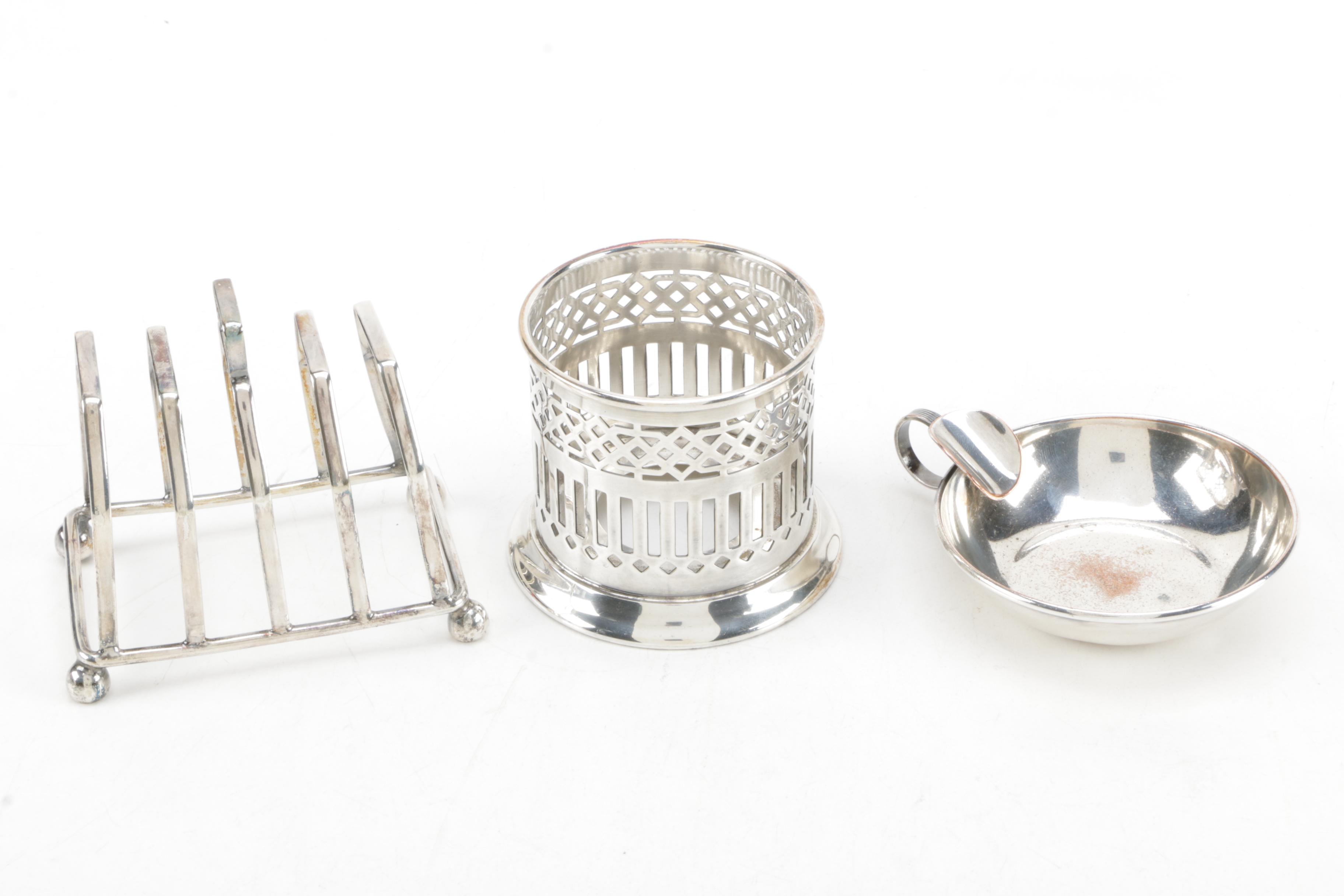 William Hutton & Sons Silver Plate Cook Pot and More