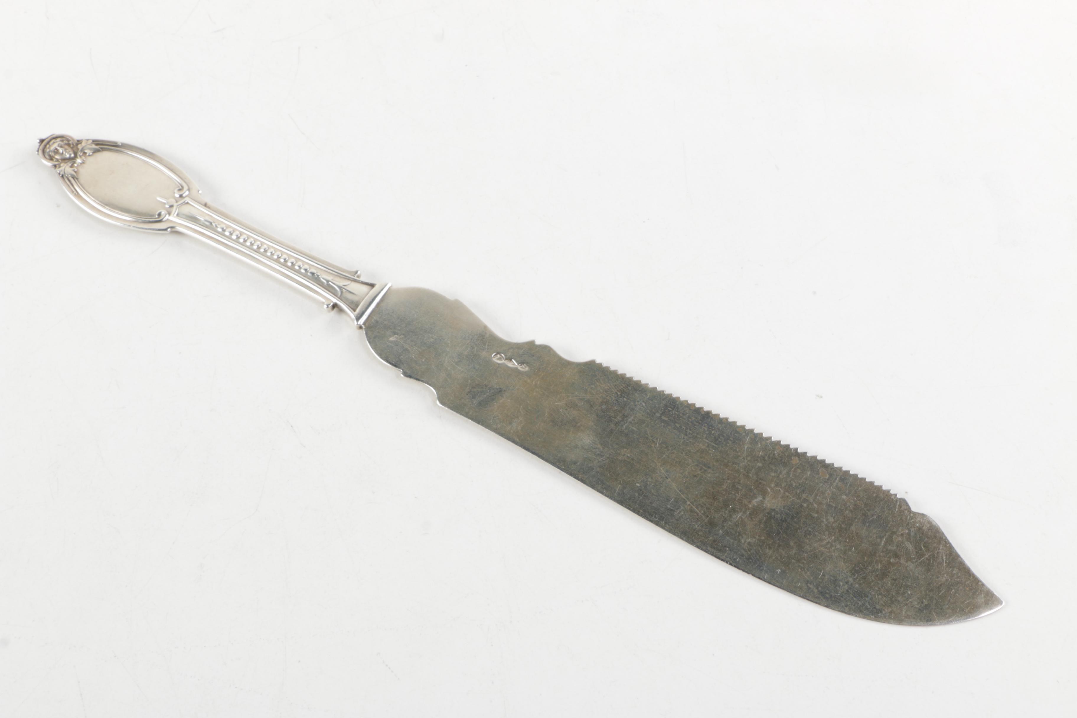 Albert Coles "Kenilworth" Sterling Cake Knife