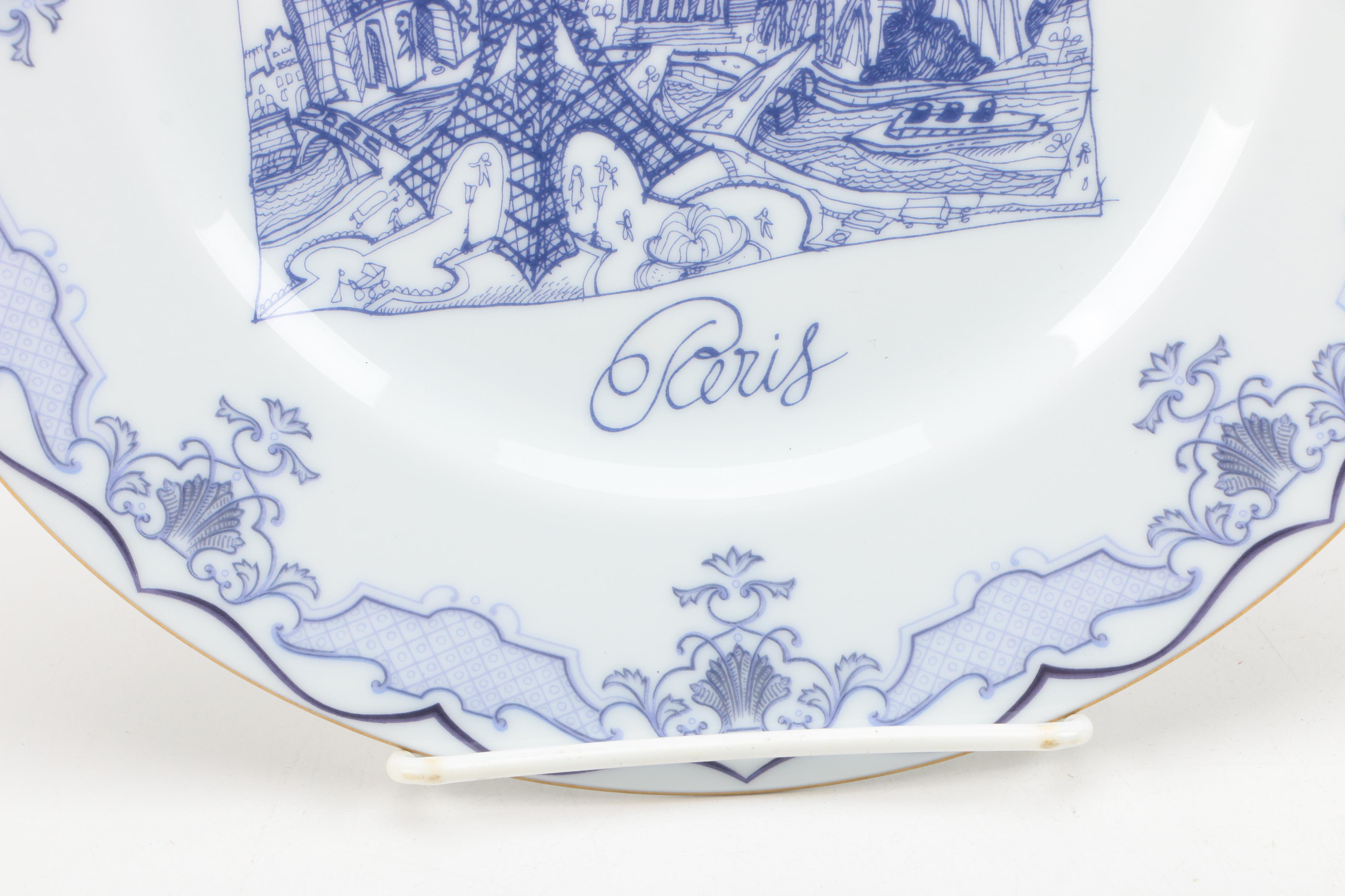 Wall Decor Including Christian Lacroix "Cartes Postales" Plate