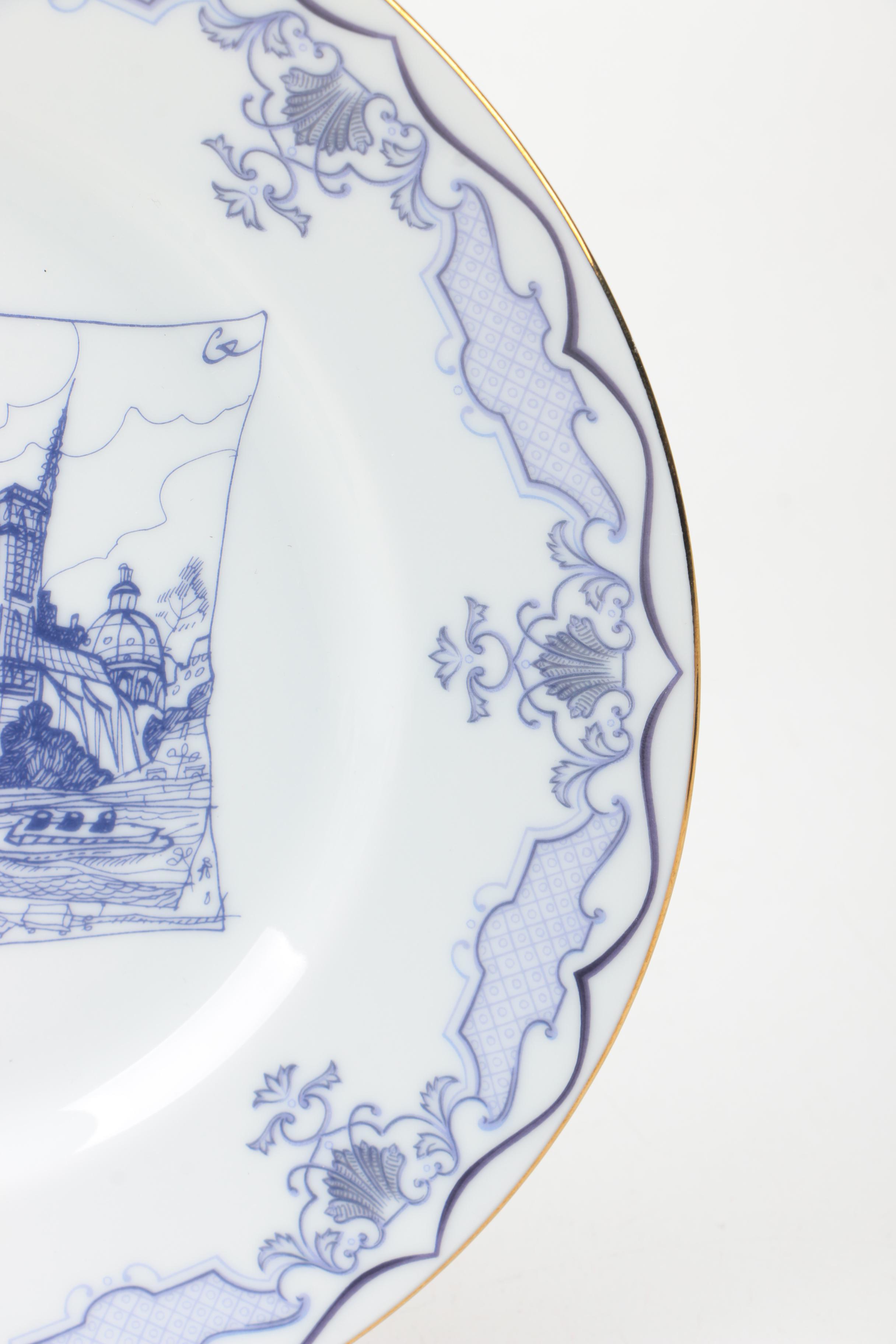 Wall Decor Including Christian Lacroix "Cartes Postales" Plate