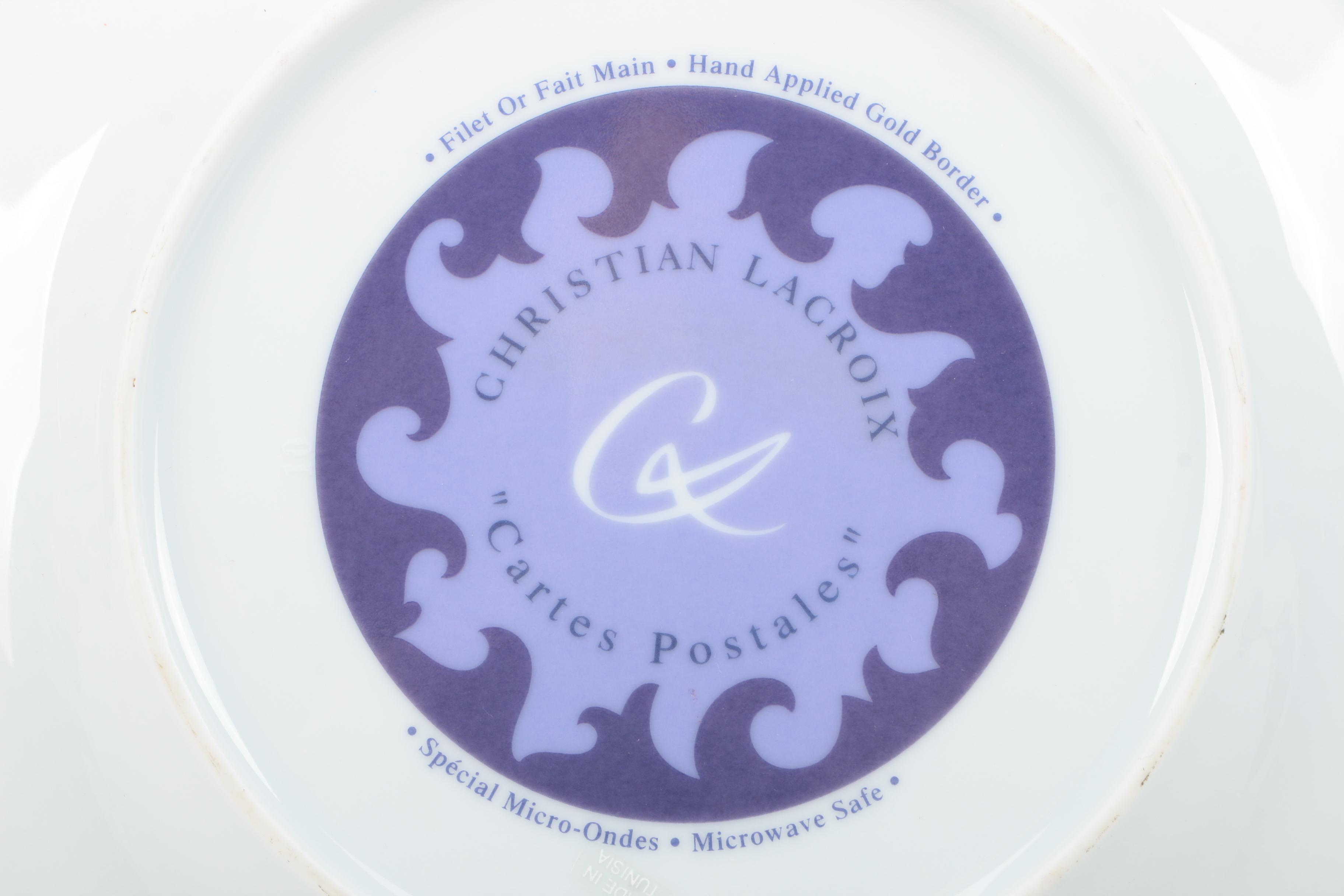 Wall Decor Including Christian Lacroix "Cartes Postales" Plate