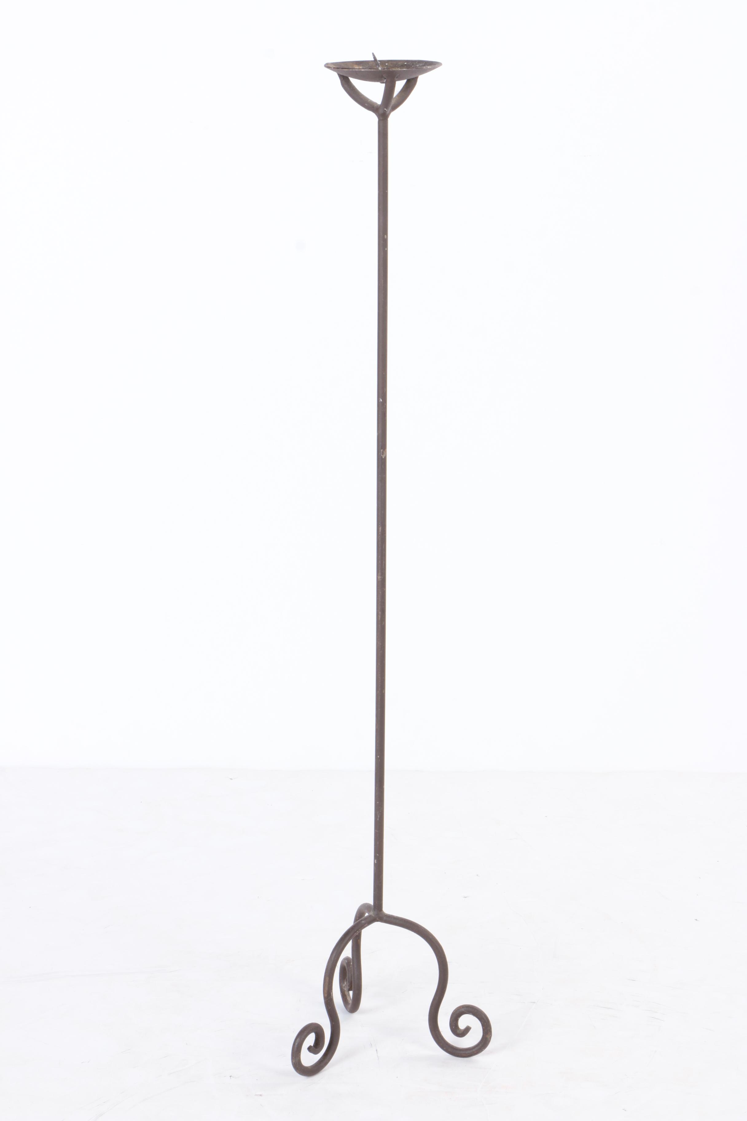 Set of Wrought Iron Candle Stands