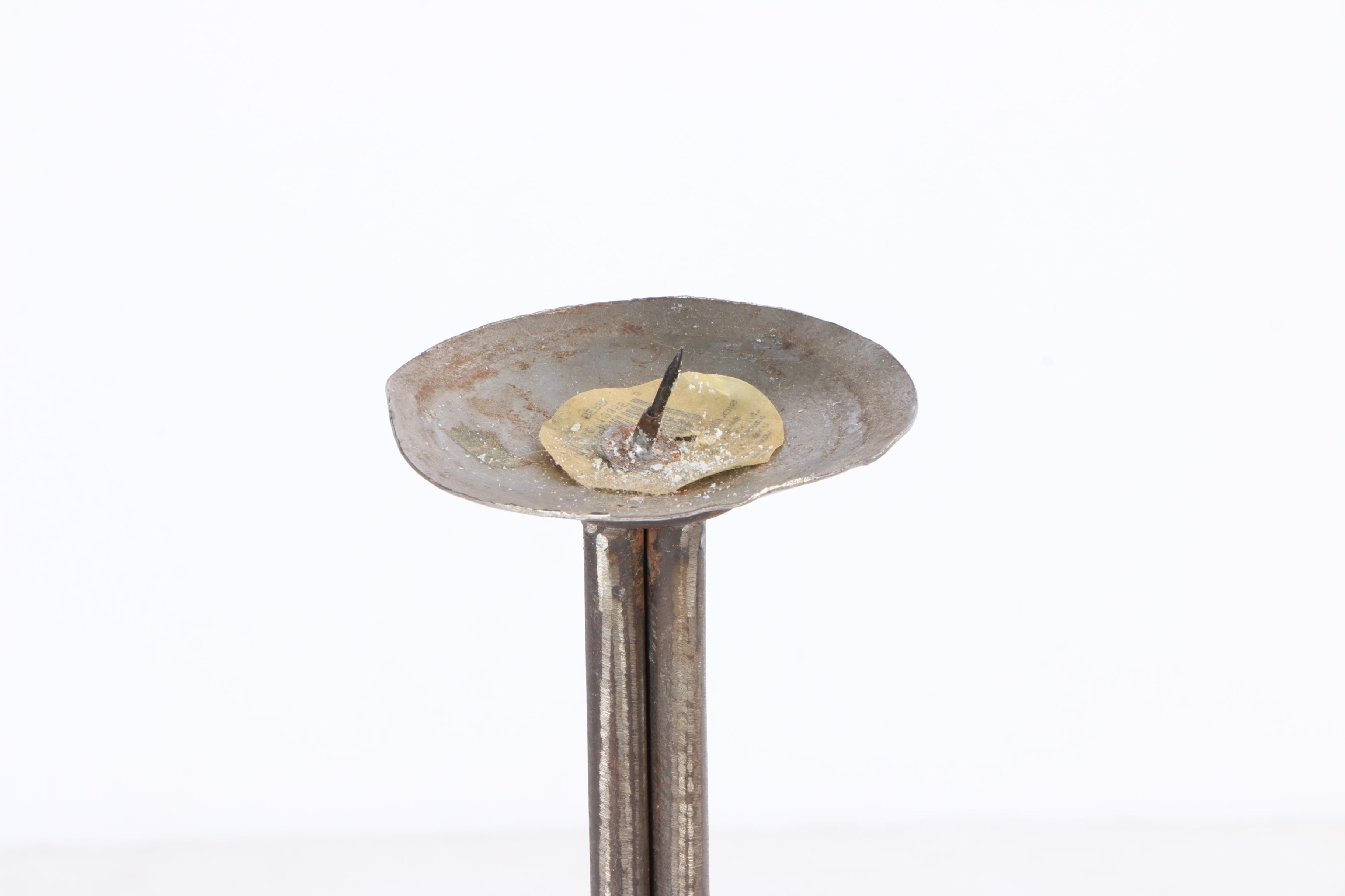 Set of Wrought Iron Candle Stands