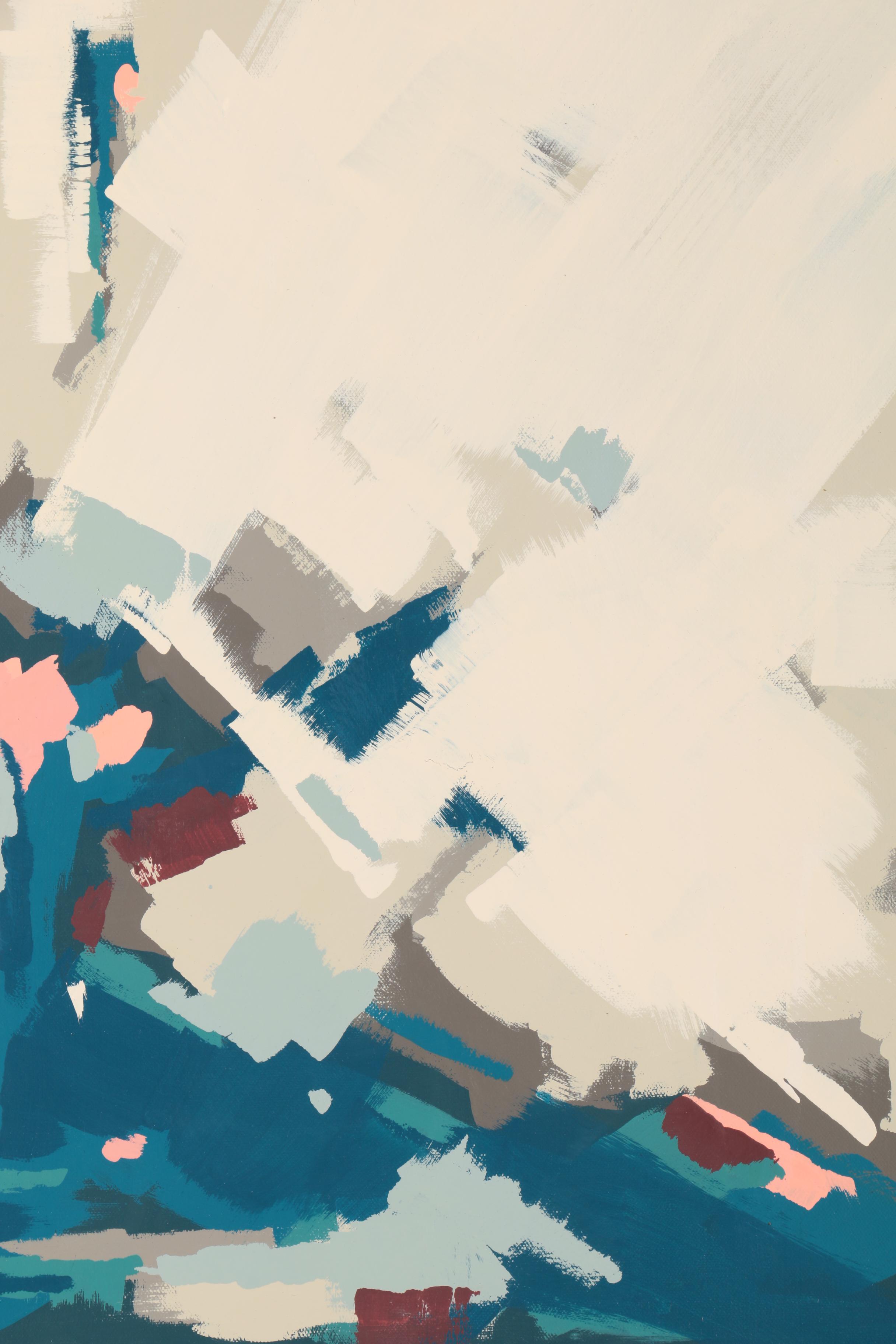 Abstract Acrylic Painting on Canvas "Ghost Pines" by Gina Julian