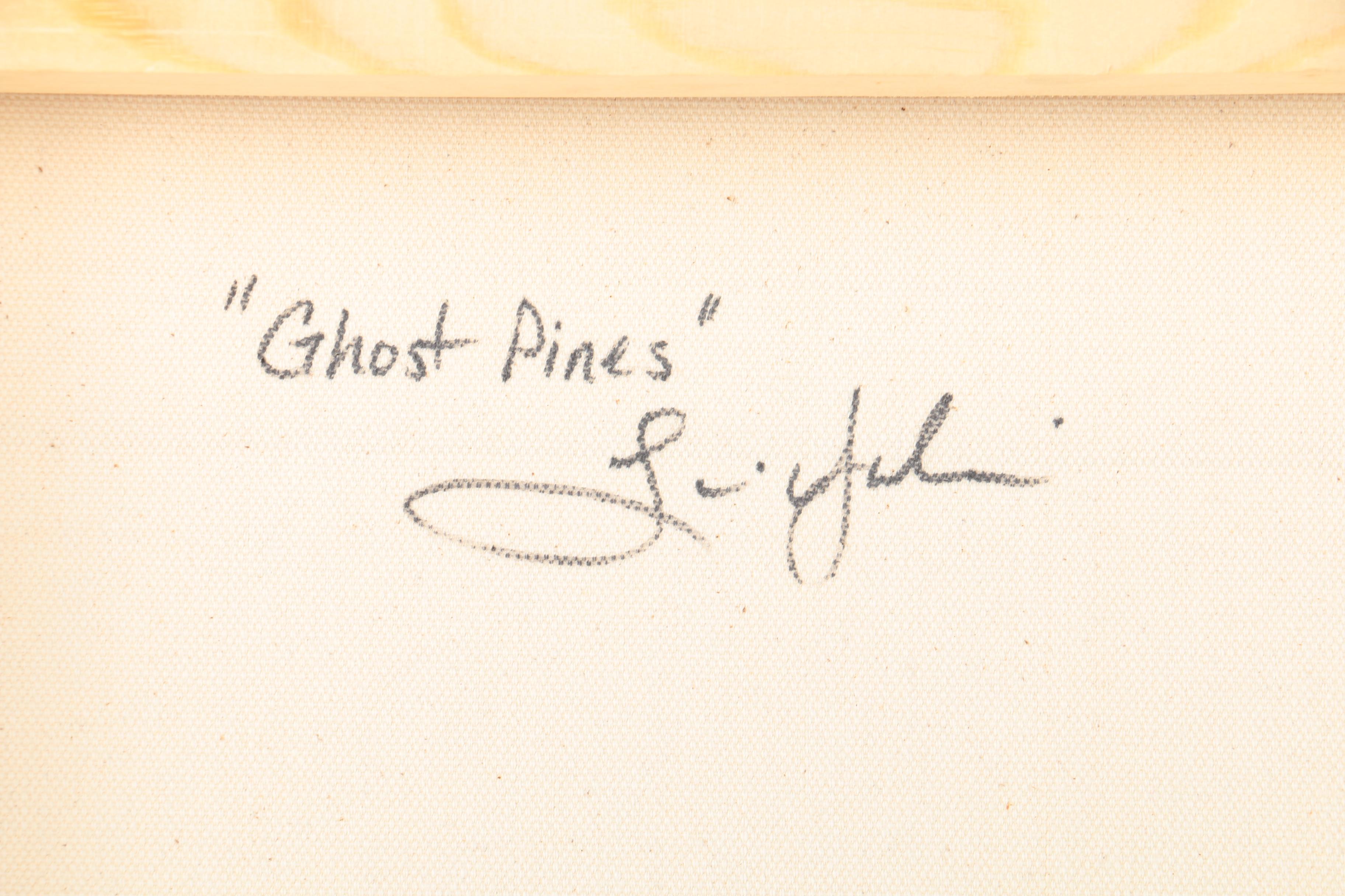 Abstract Acrylic Painting on Canvas "Ghost Pines" by Gina Julian