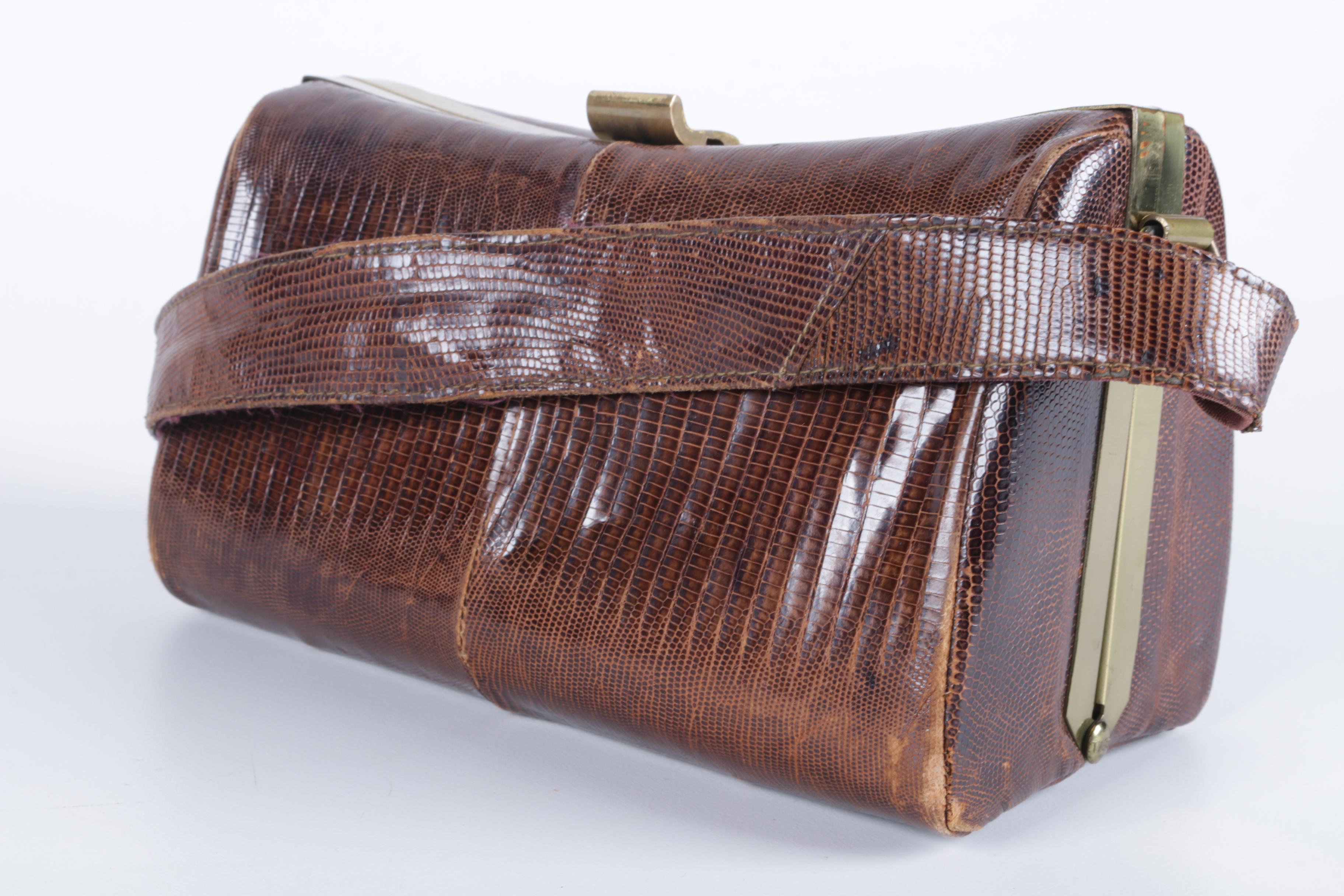 Lizard Skin Leather Handbags