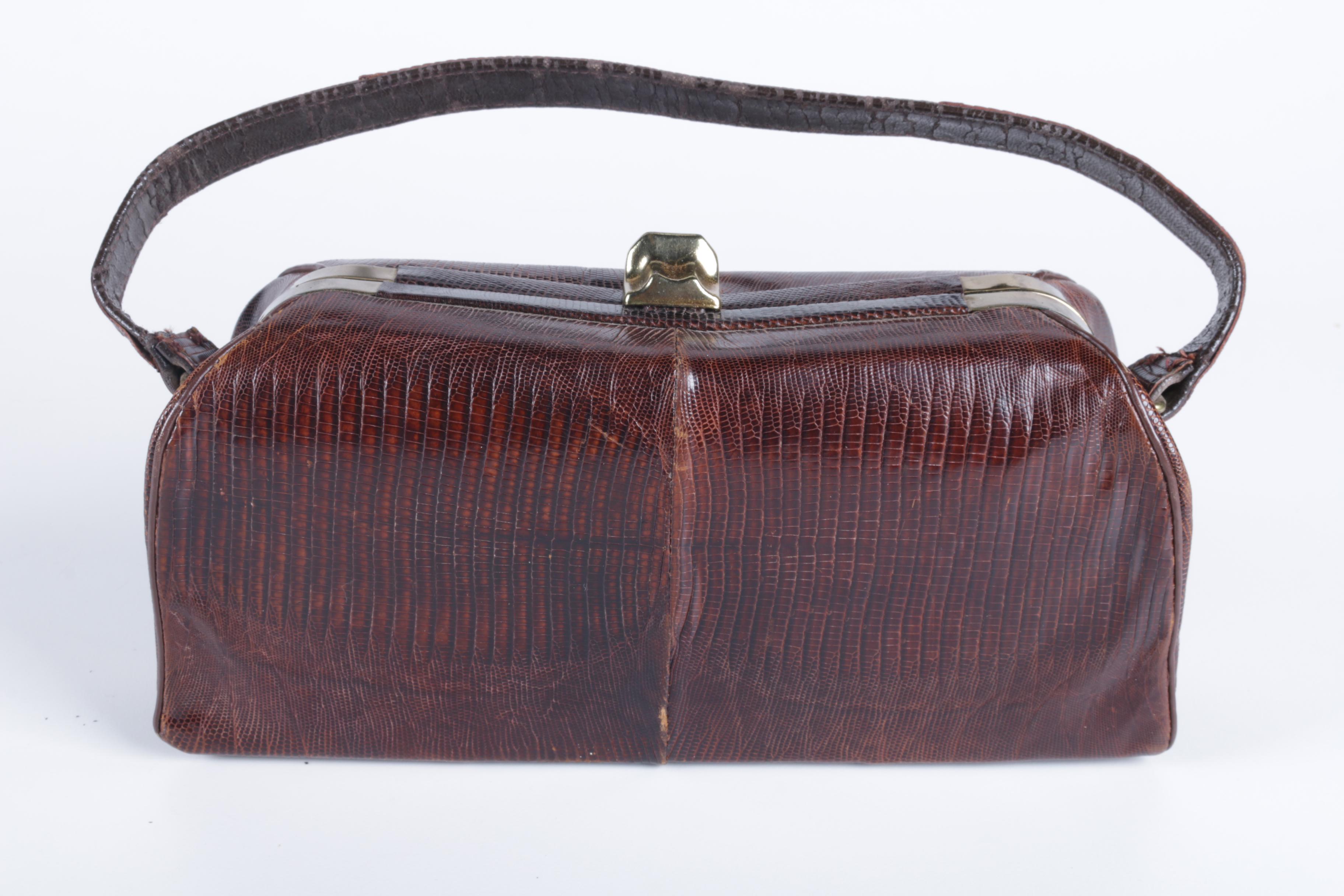 Lizard Skin Leather Handbags