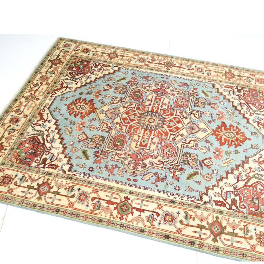 Hand-Knotted Persian Bakshaish Kazak Rug