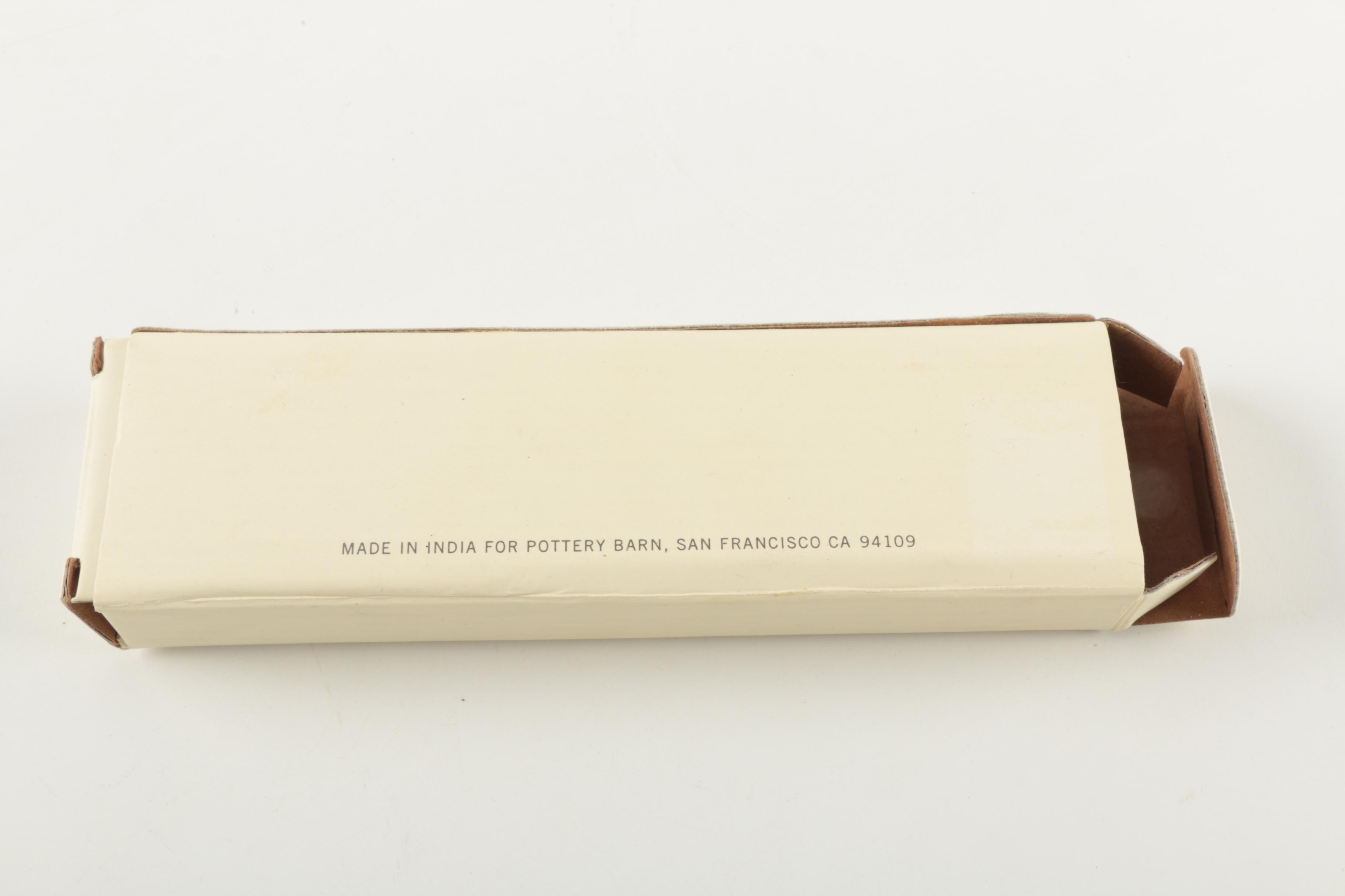 Pottery Barn Silver-Plated "Twist" Placecard Holders