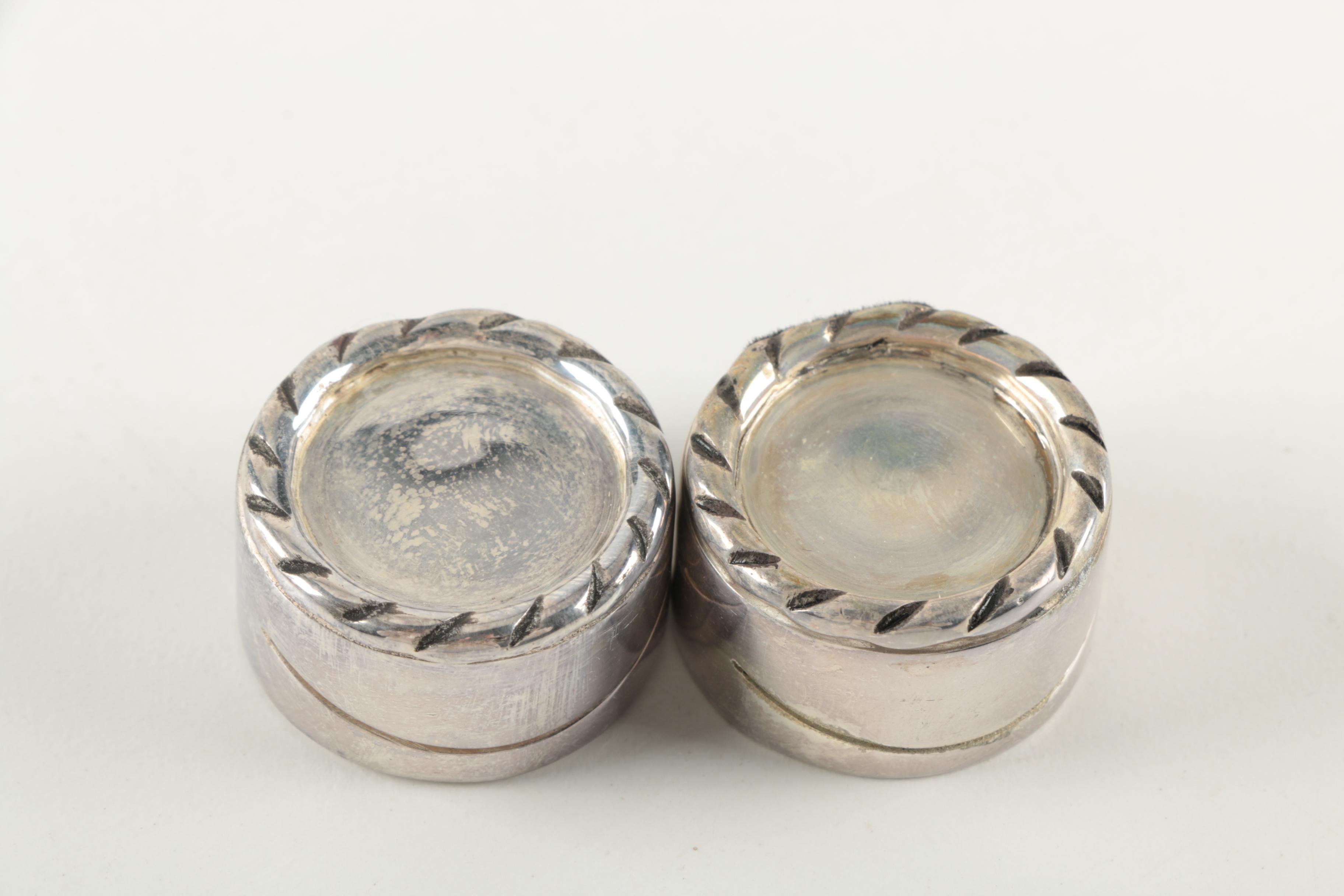 Pottery Barn Silver-Plated "Twist" Placecard Holders