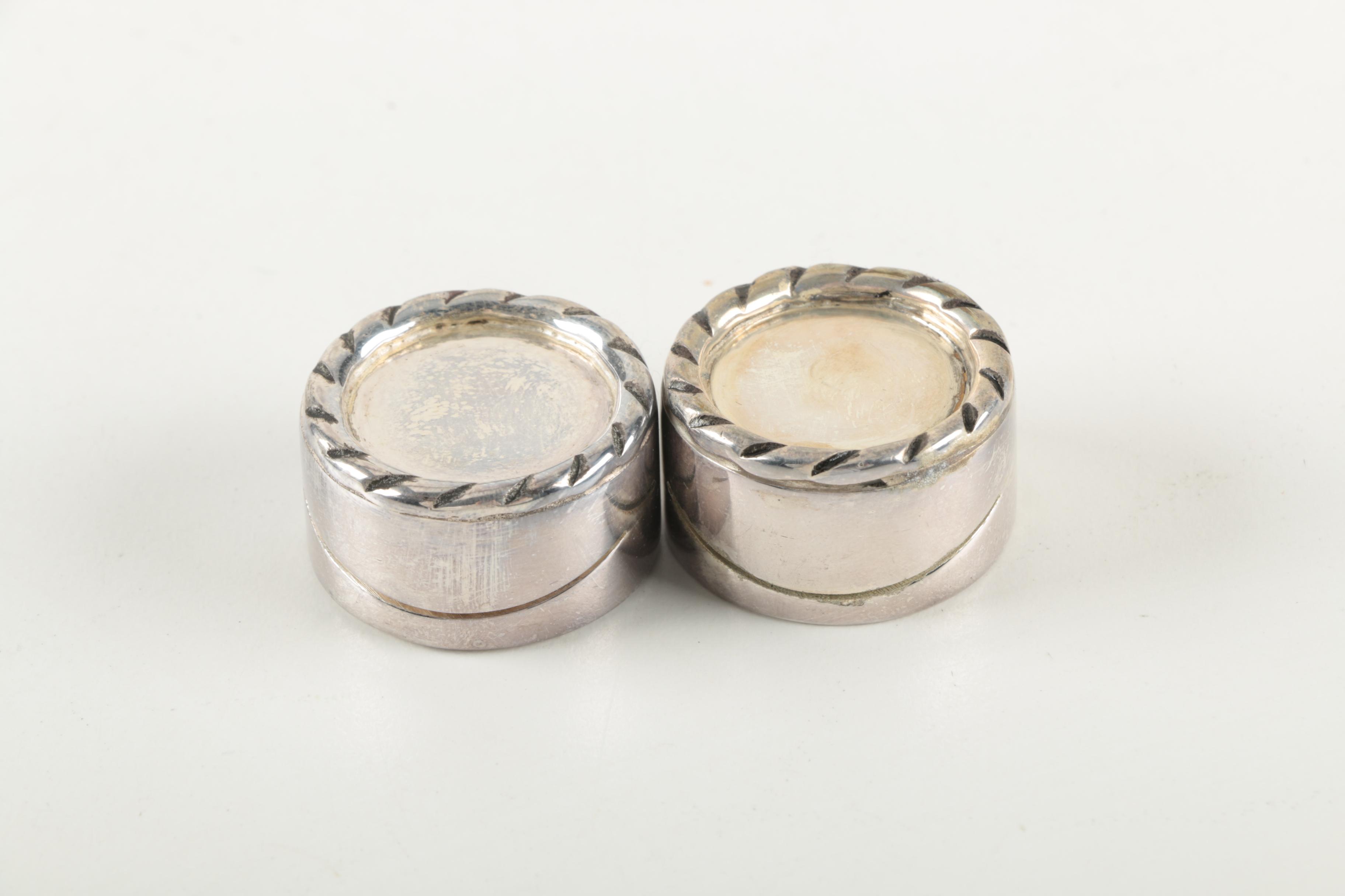 Pottery Barn Silver-Plated "Twist" Placecard Holders