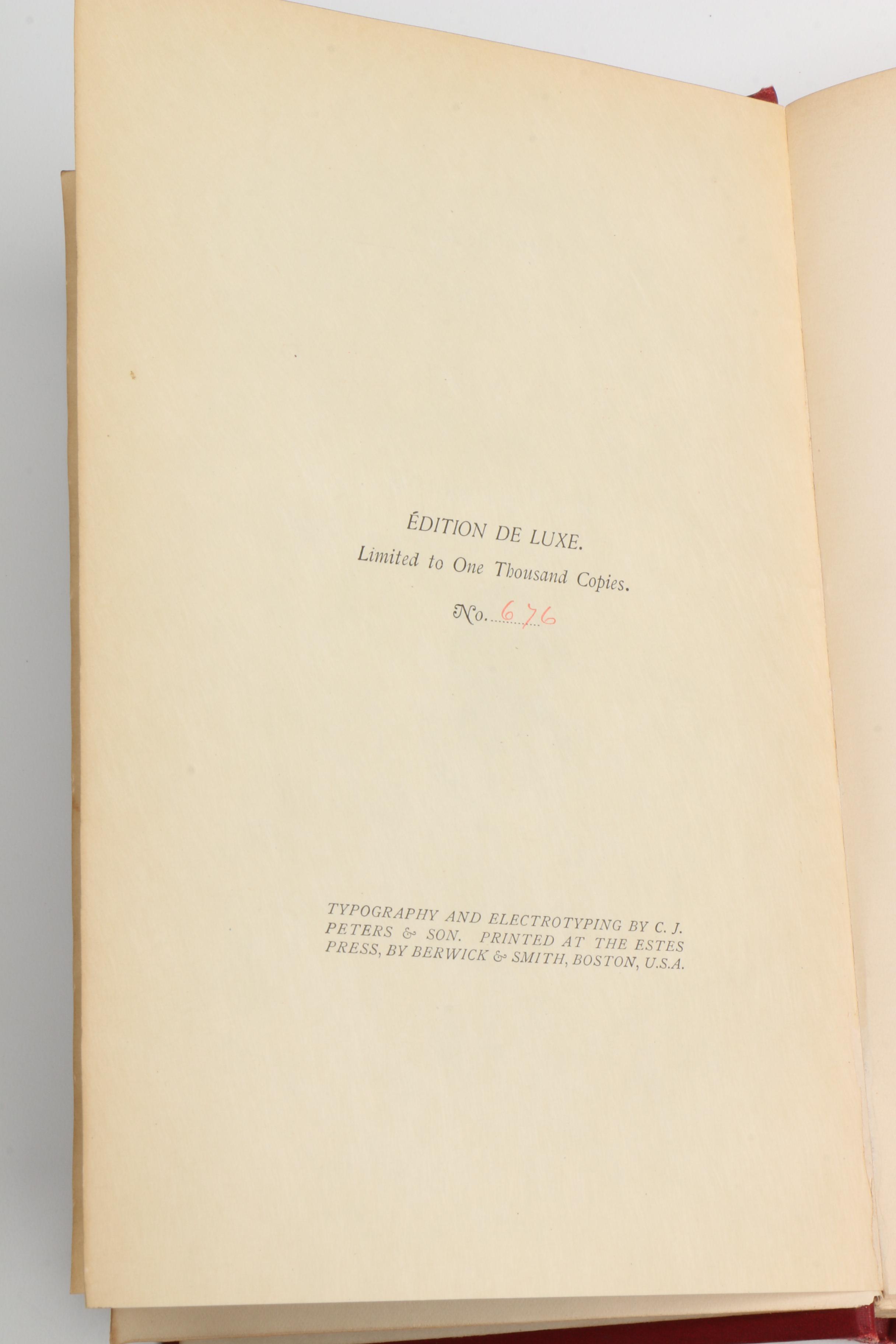 1890 Twelve Edition de Luxe Volumes of Charles Dickens' Works