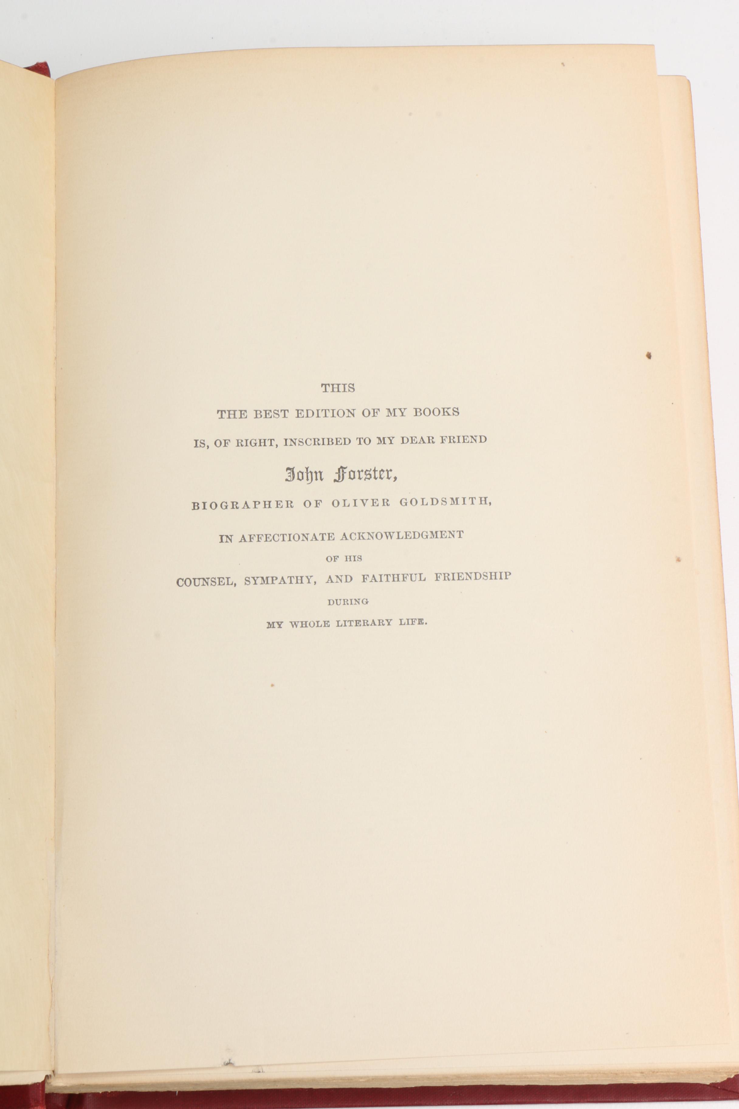 1890 Twelve Edition de Luxe Volumes of Charles Dickens' Works