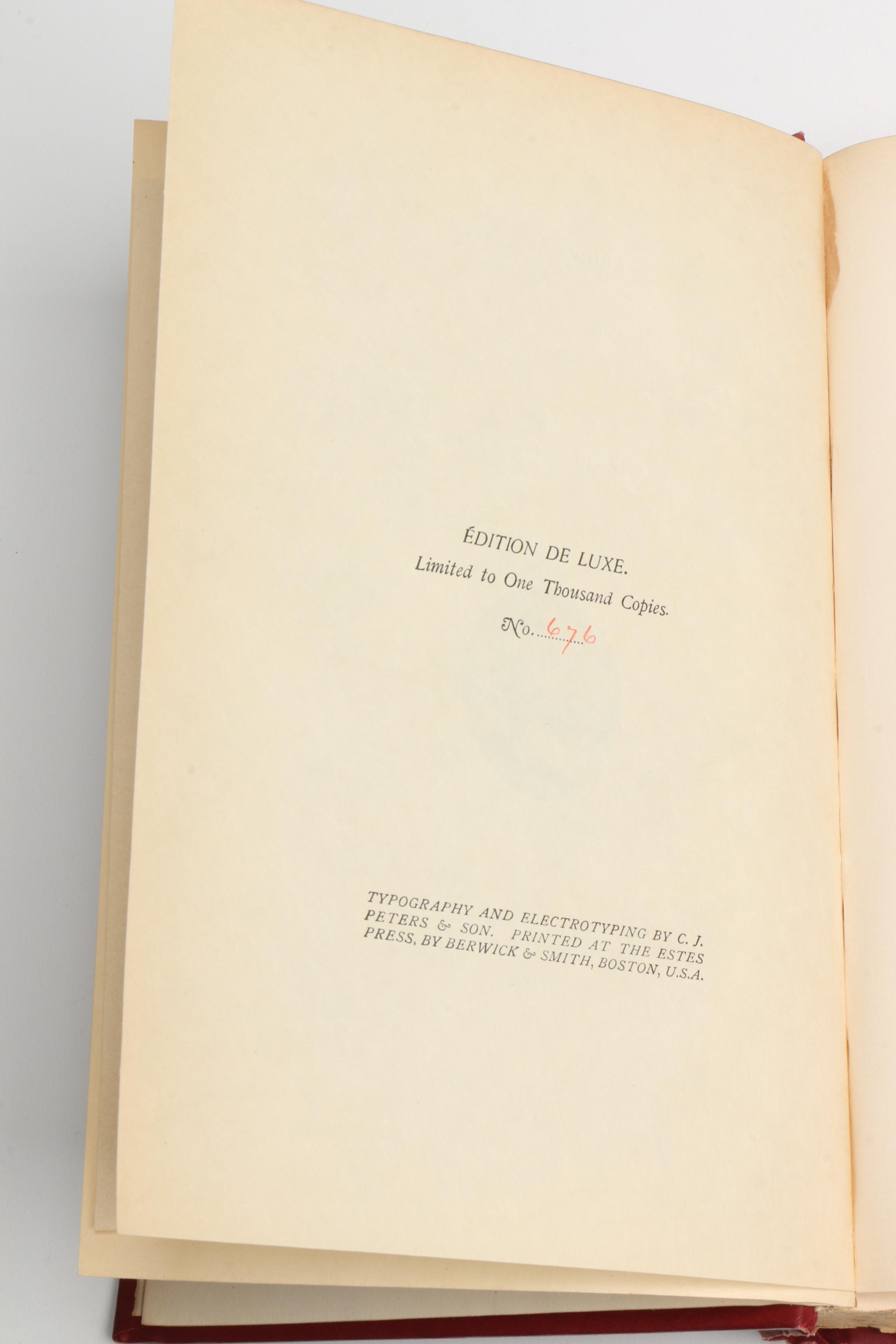 1890 Twelve Edition de Luxe Volumes of Charles Dickens' Works