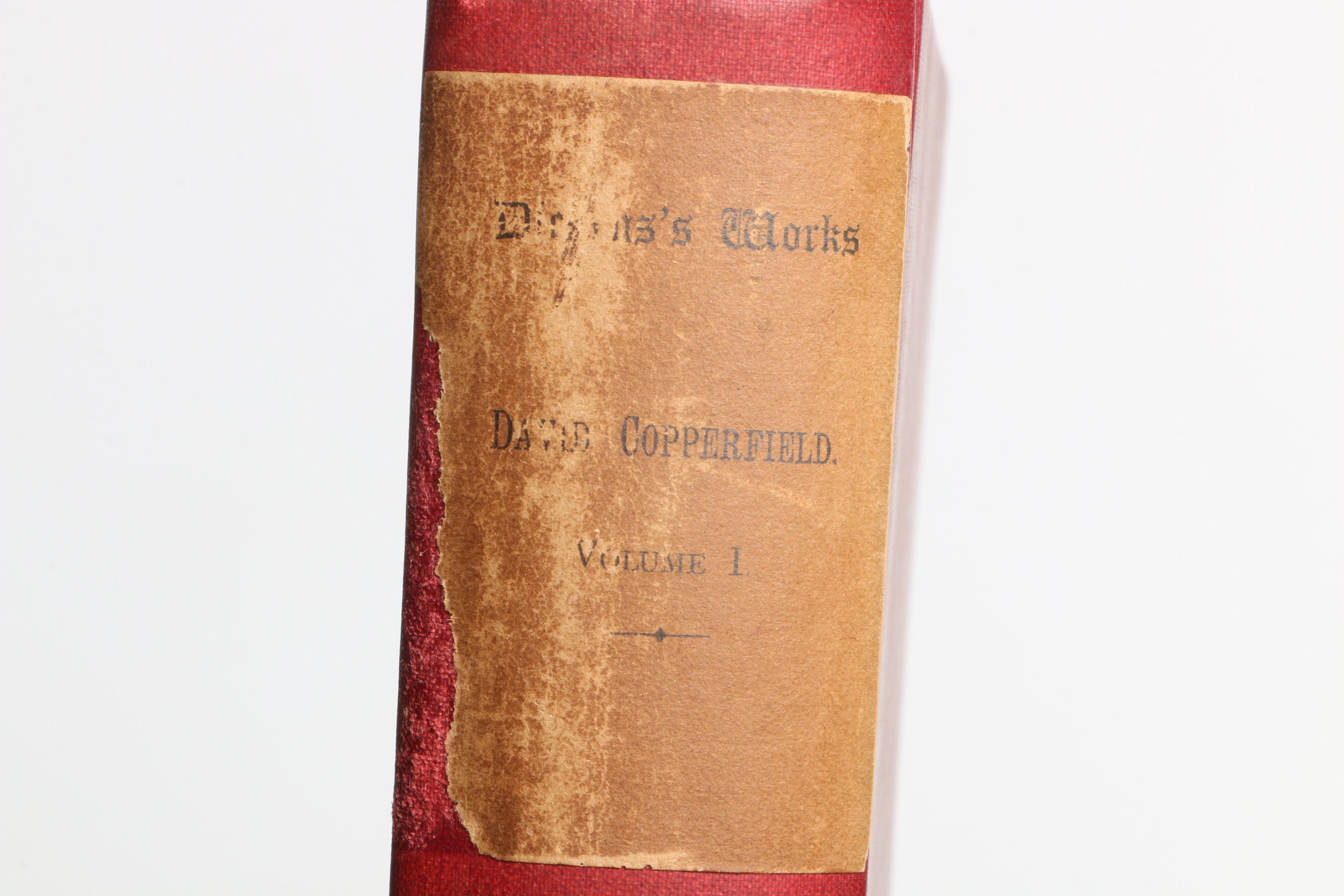 1890 Twelve Edition de Luxe Volumes of Charles Dickens' Works