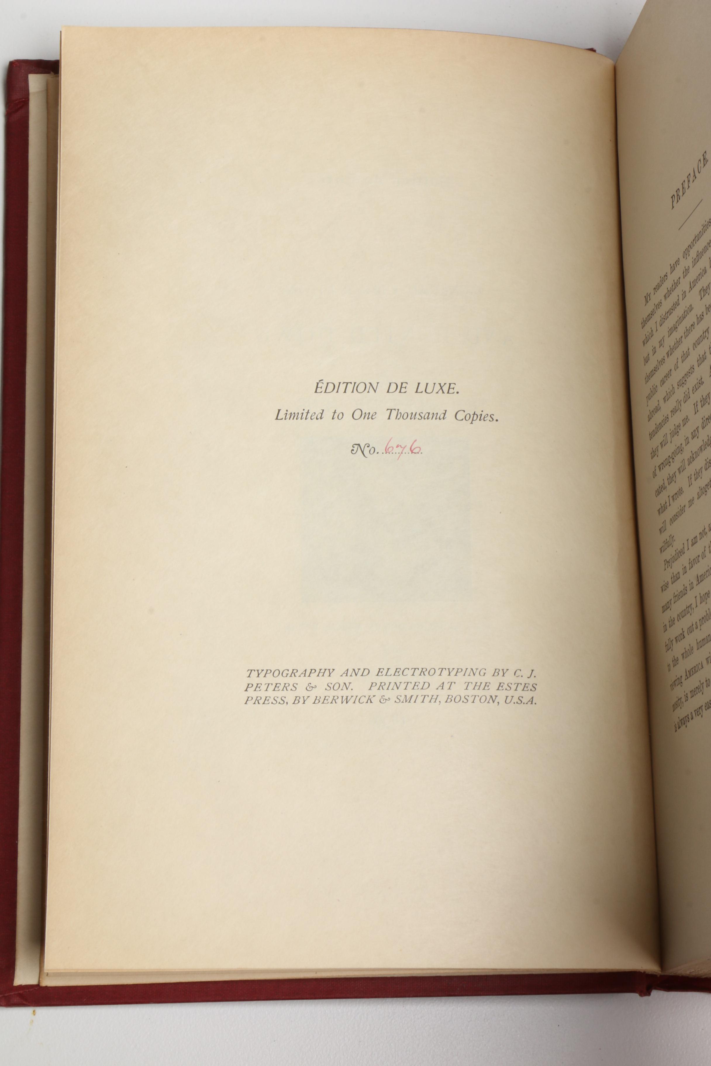 1890 Twelve Edition de Luxe Volumes of Charles Dickens' Works