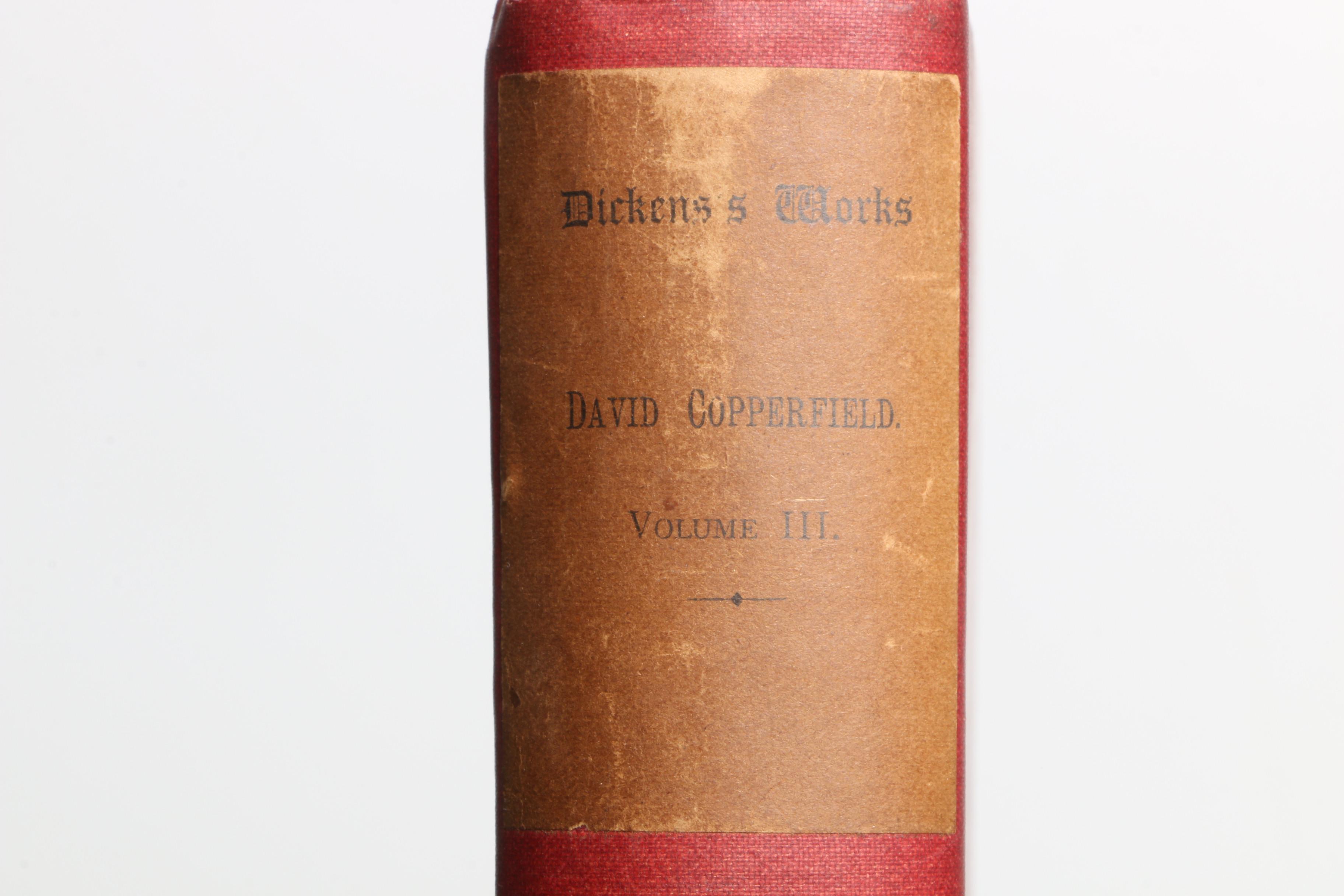 1890 Twelve Edition de Luxe Volumes of Charles Dickens' Works