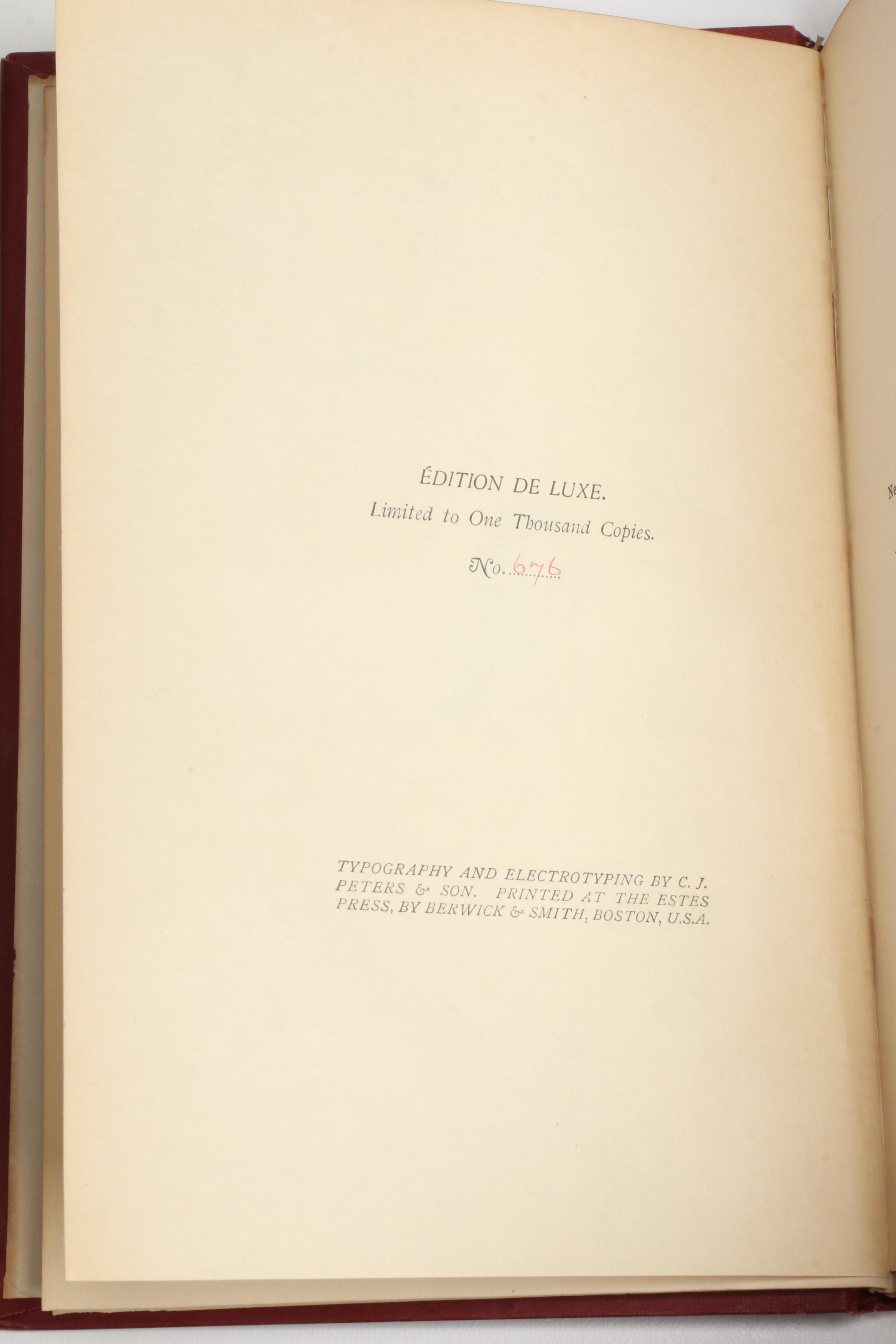 1890 Twelve Edition de Luxe Volumes of Charles Dickens' Works
